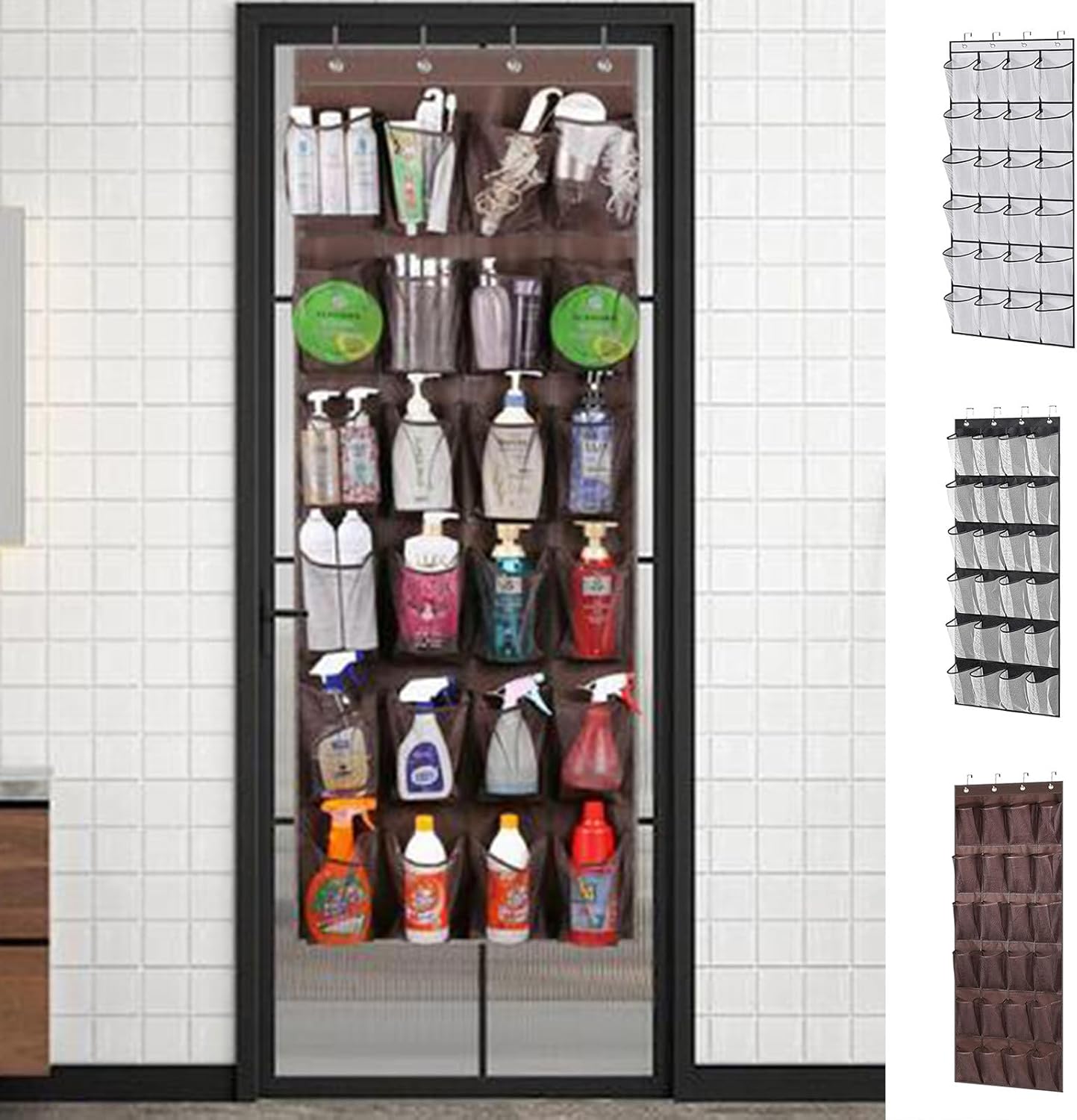 Yiwula Over the Door Organizer 24 Pockets Black