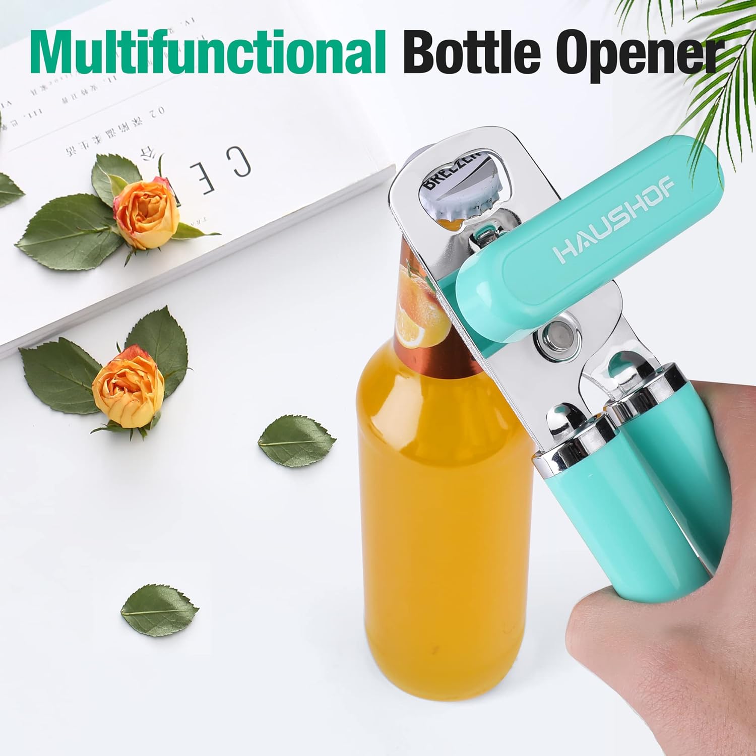 HAUSHOF 2PC Multifunctional Can Opener Set