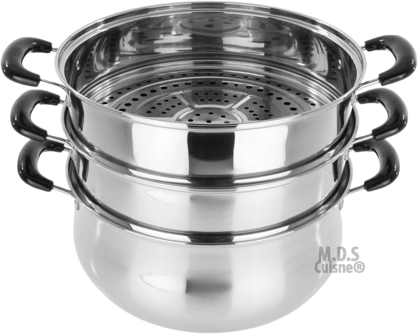 3 Tier Stainless Steel Steamer Pot 125 Inch