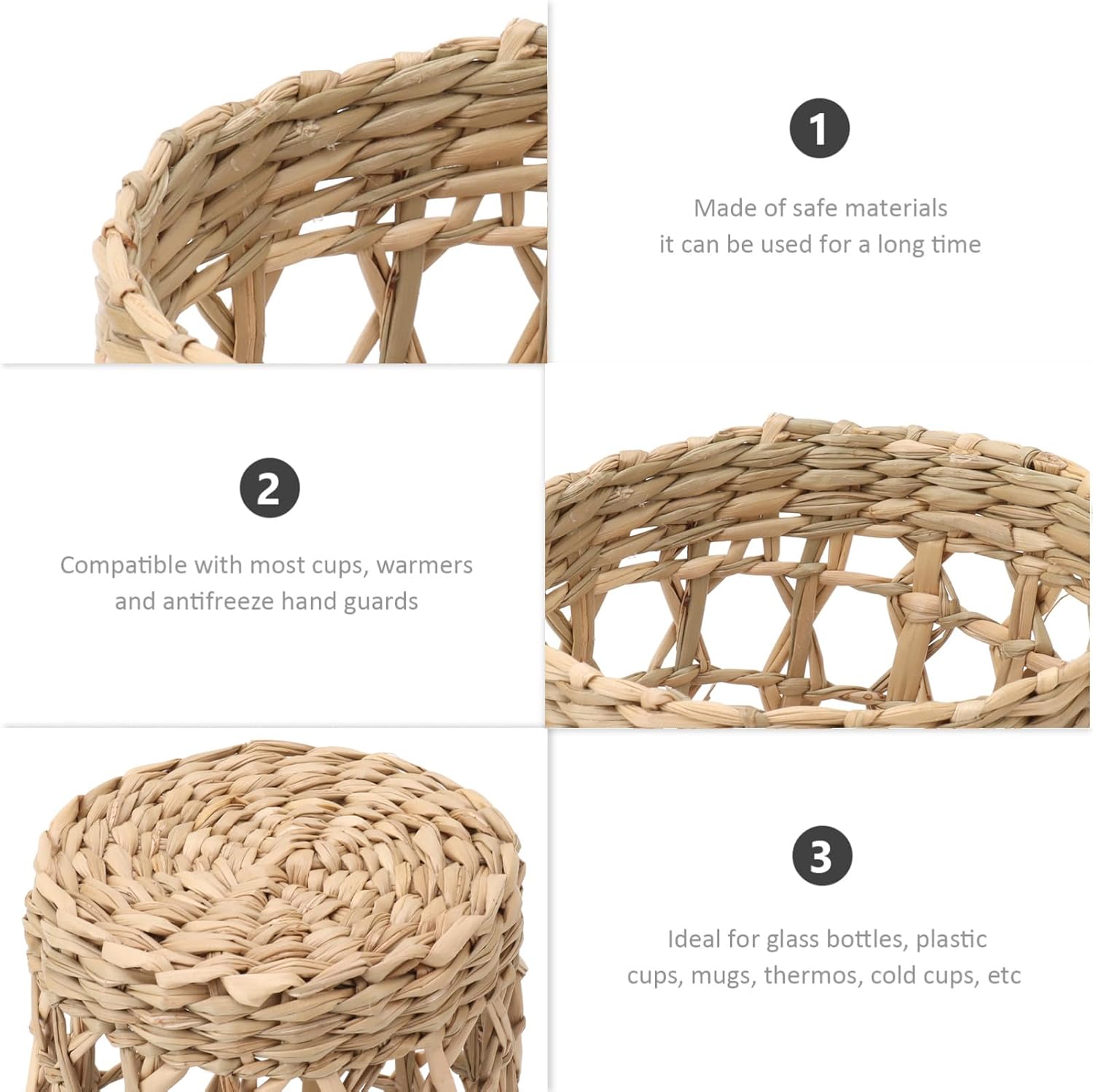 6Pcs Handwoven Vase Sleeve for Home Decor