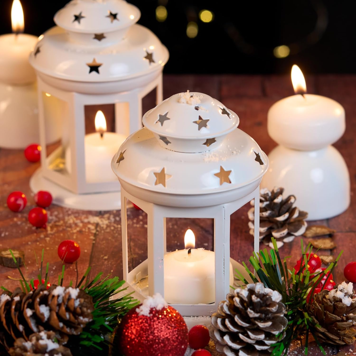 48 Pack White Floating Candles 3 Inch Unscented for Centerpieces