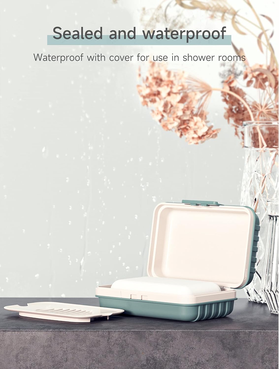Travel Soap Holder with Lid - Leakproof Drainage