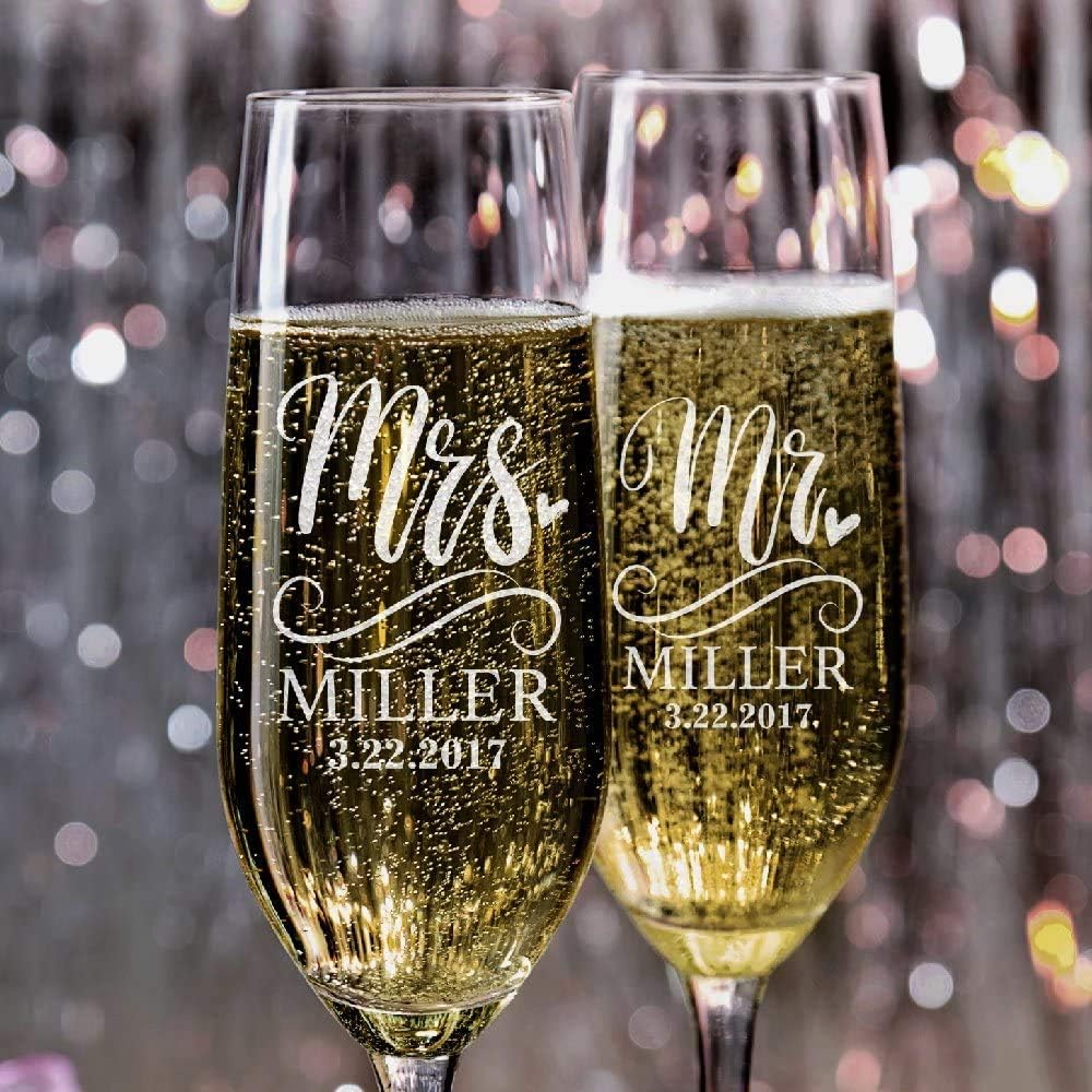 Personalization Lab Champagne Flutes Set of 2