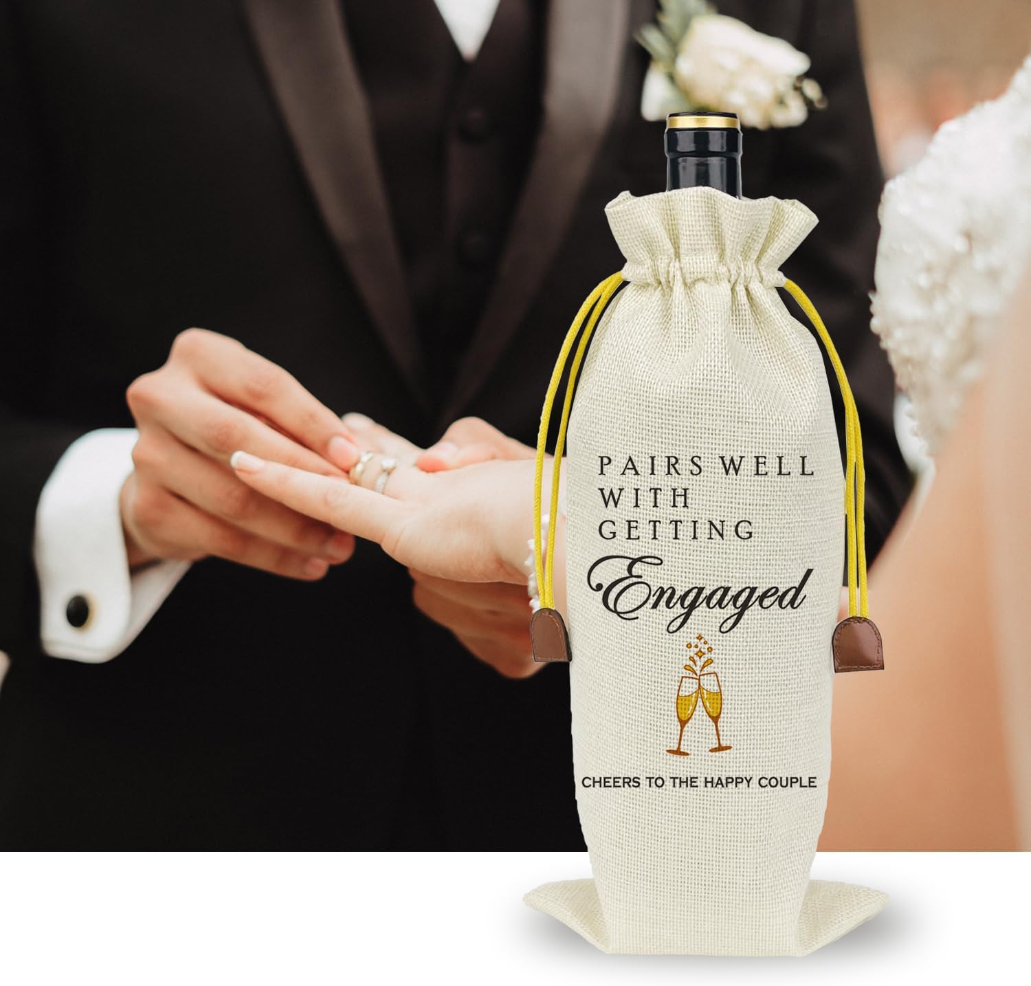 Raisingwell Wedding Wine Bag for New Couples