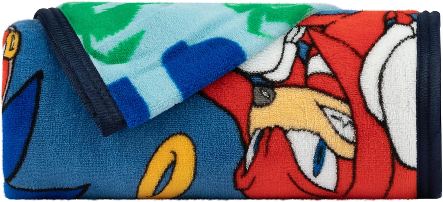 Franco Kids Plush Throw Blanket 46x60in Sonic The Hedgehog