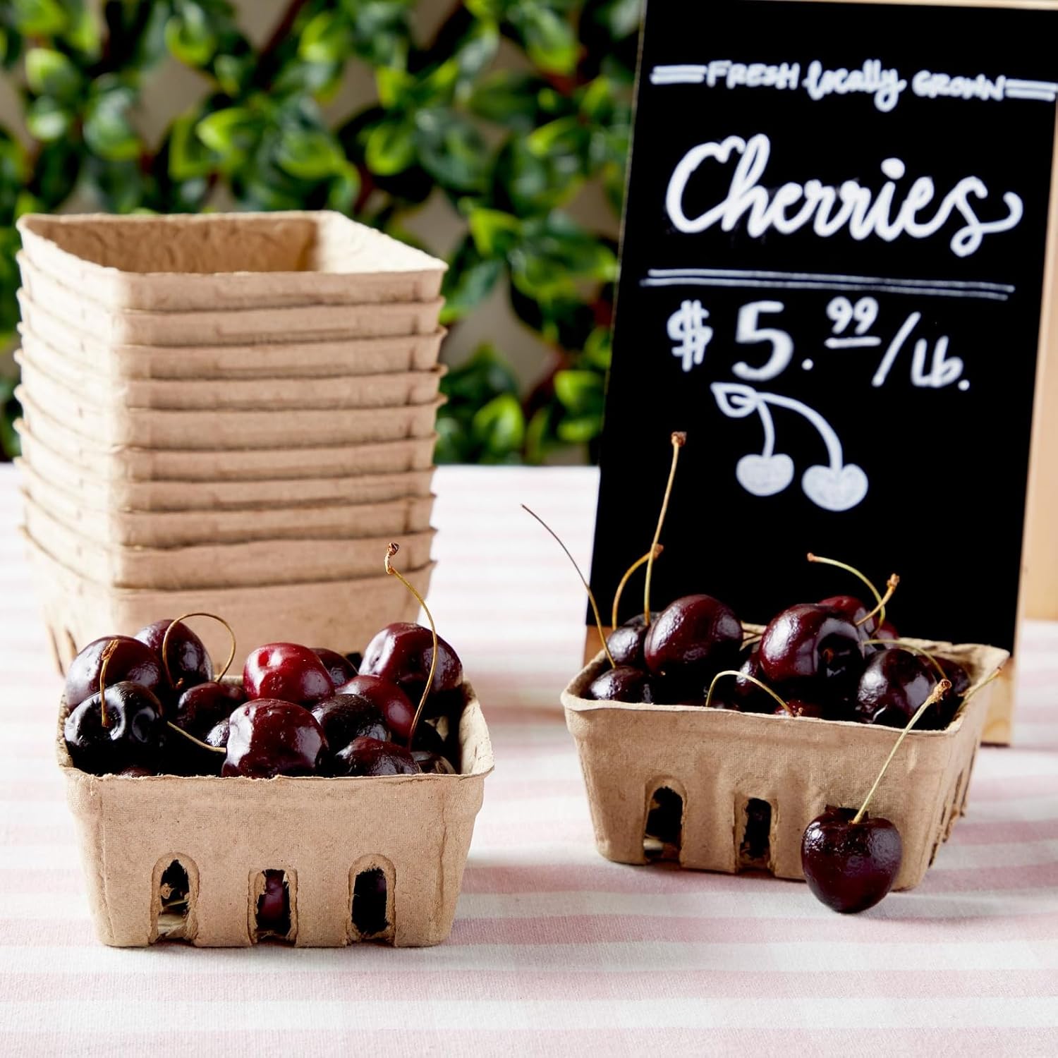 Juvale Pulp Fiber Berry Baskets 4x4x181 In Set of 60