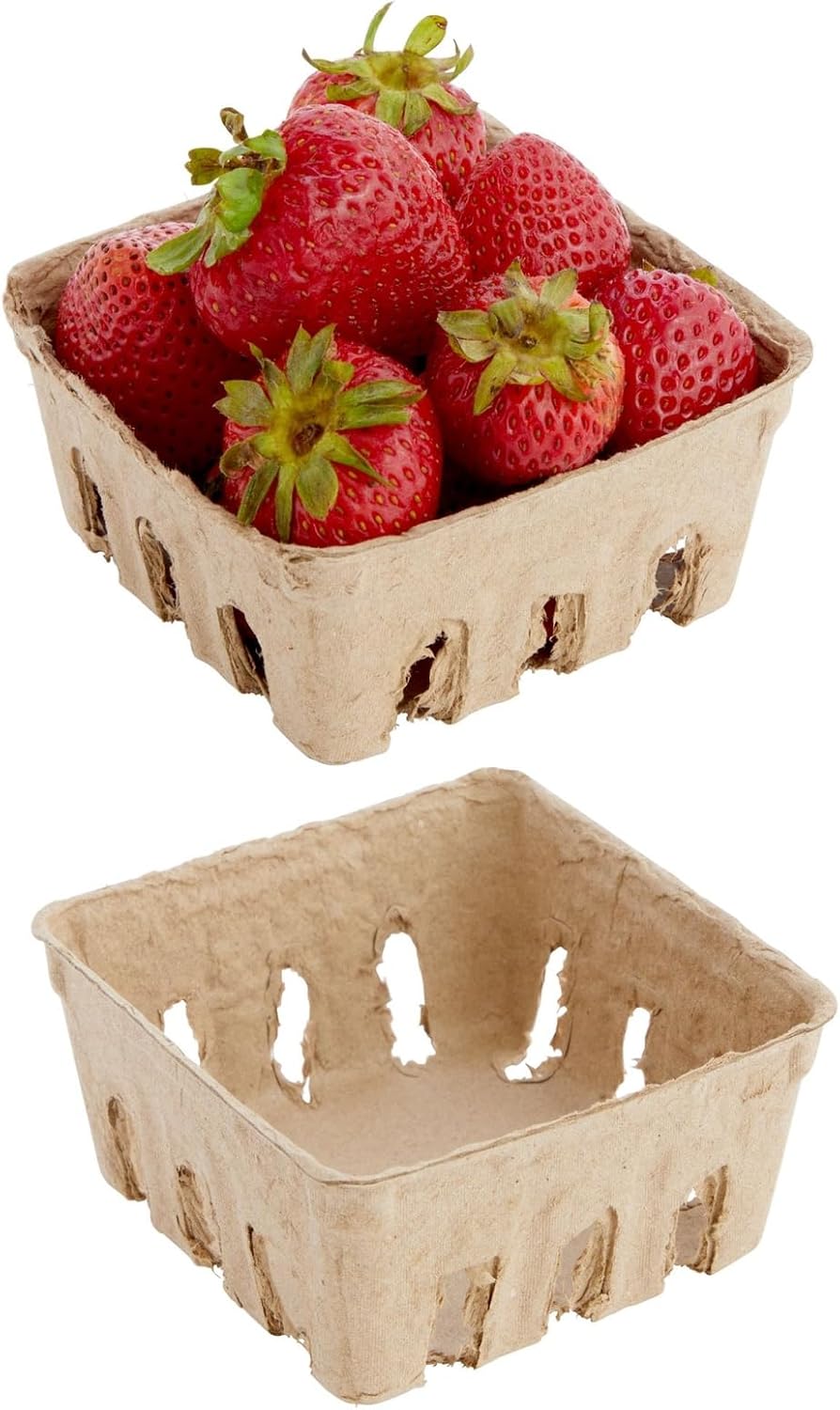 Juvale Pulp Fiber Berry Baskets 4x4x181 In Set of 60