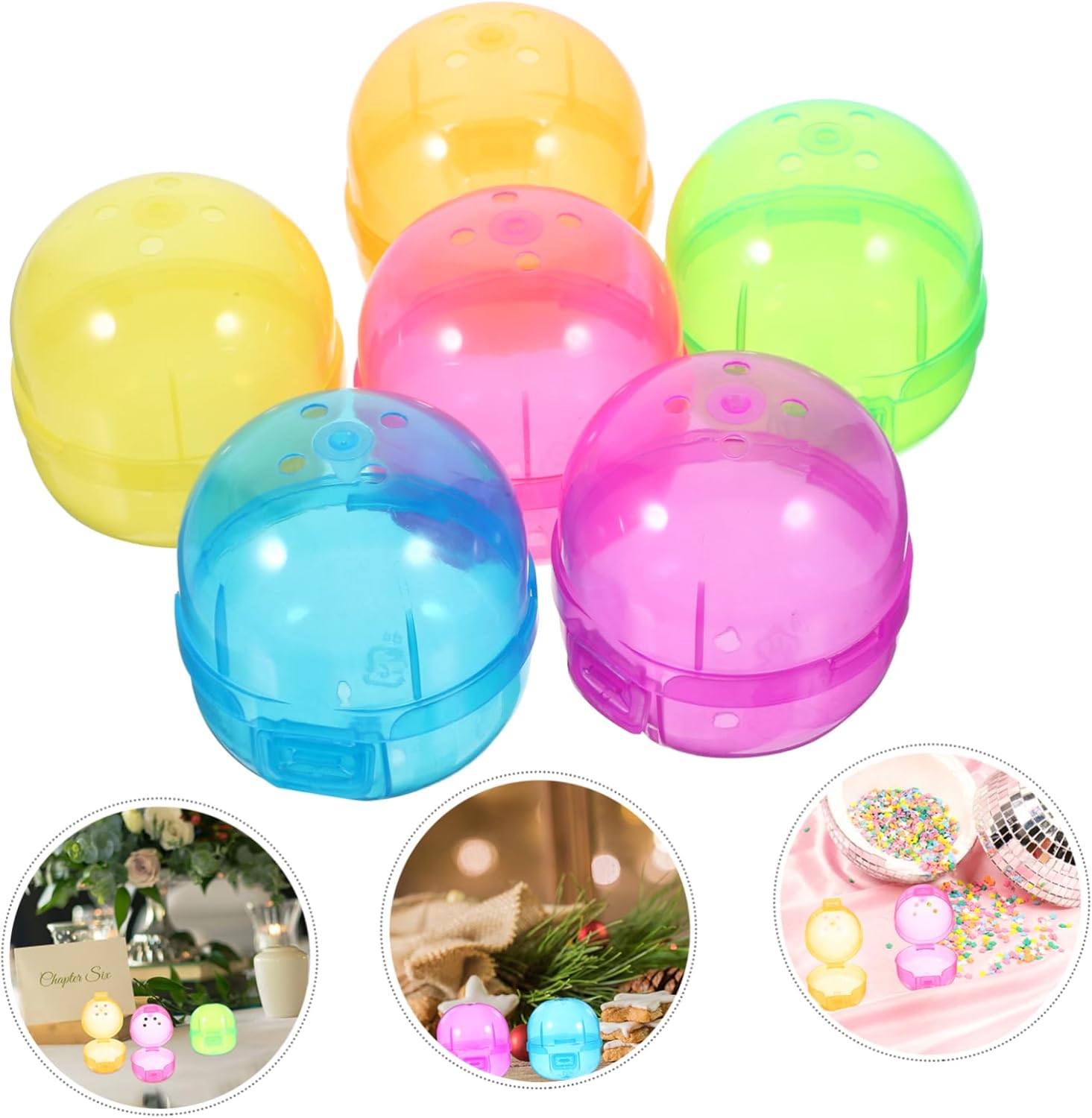 48pcs Plastic Decorative Balls for Parties and Events