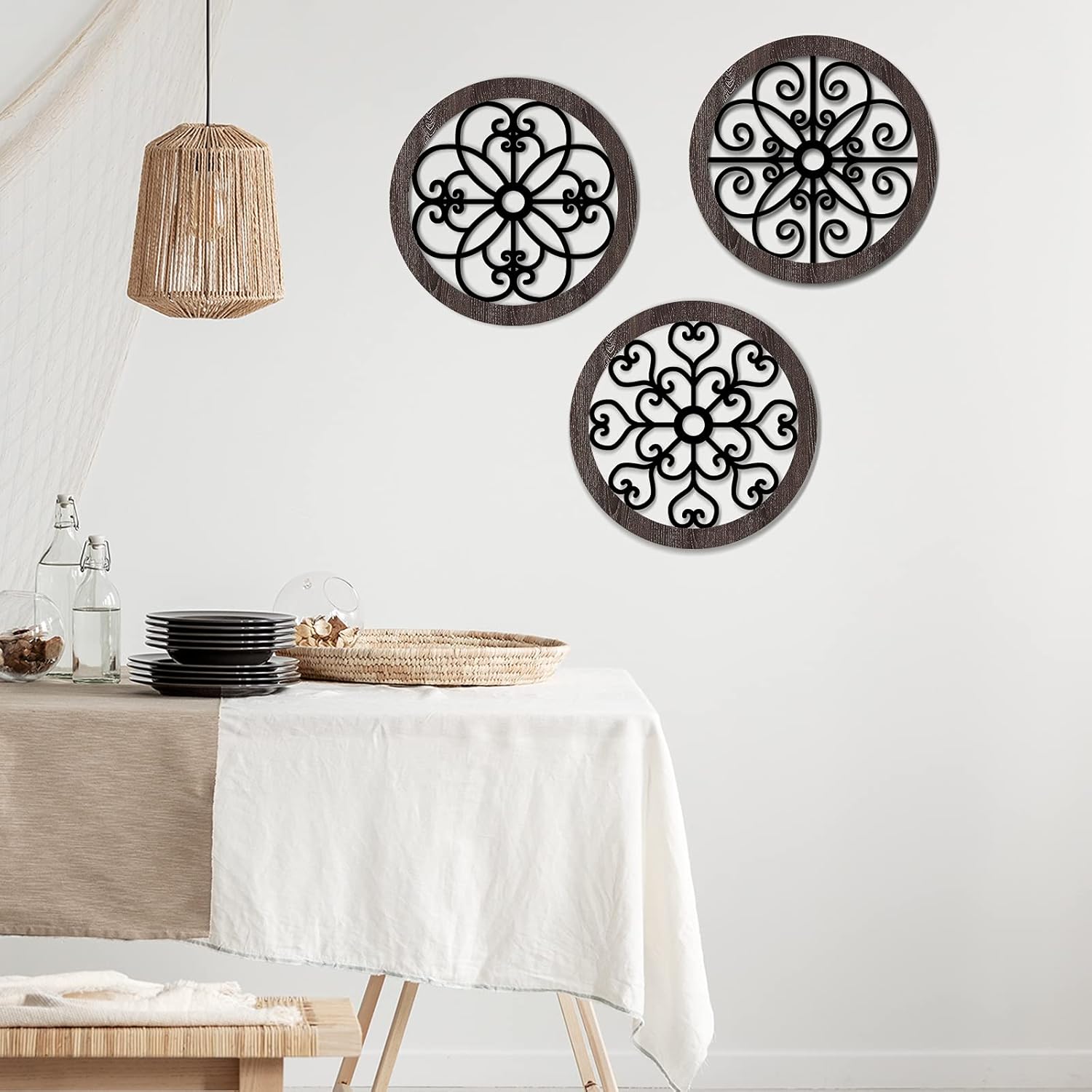 Blulu 3 Piece Rustic Wall Decor Set