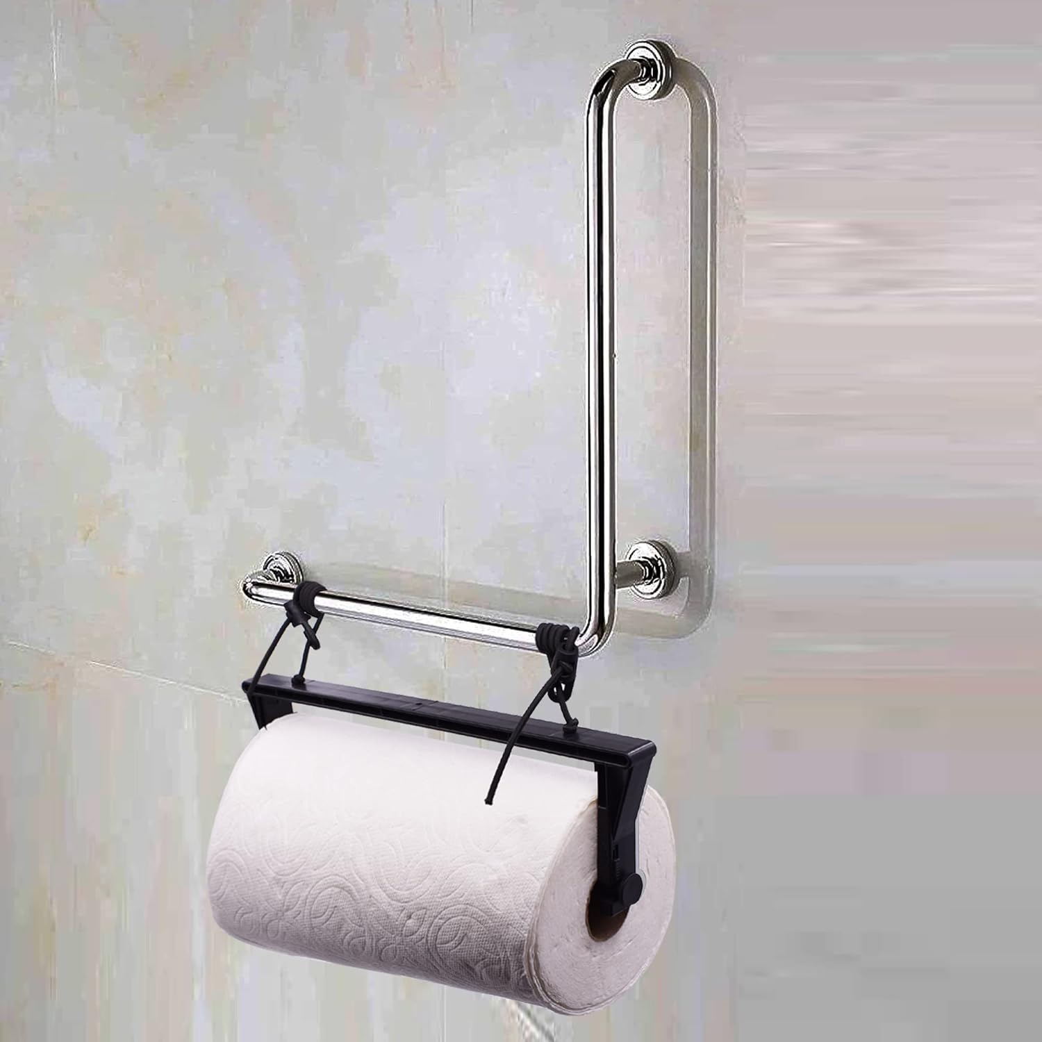 YYST Portable Paper Towel Holder with 2 Hooks