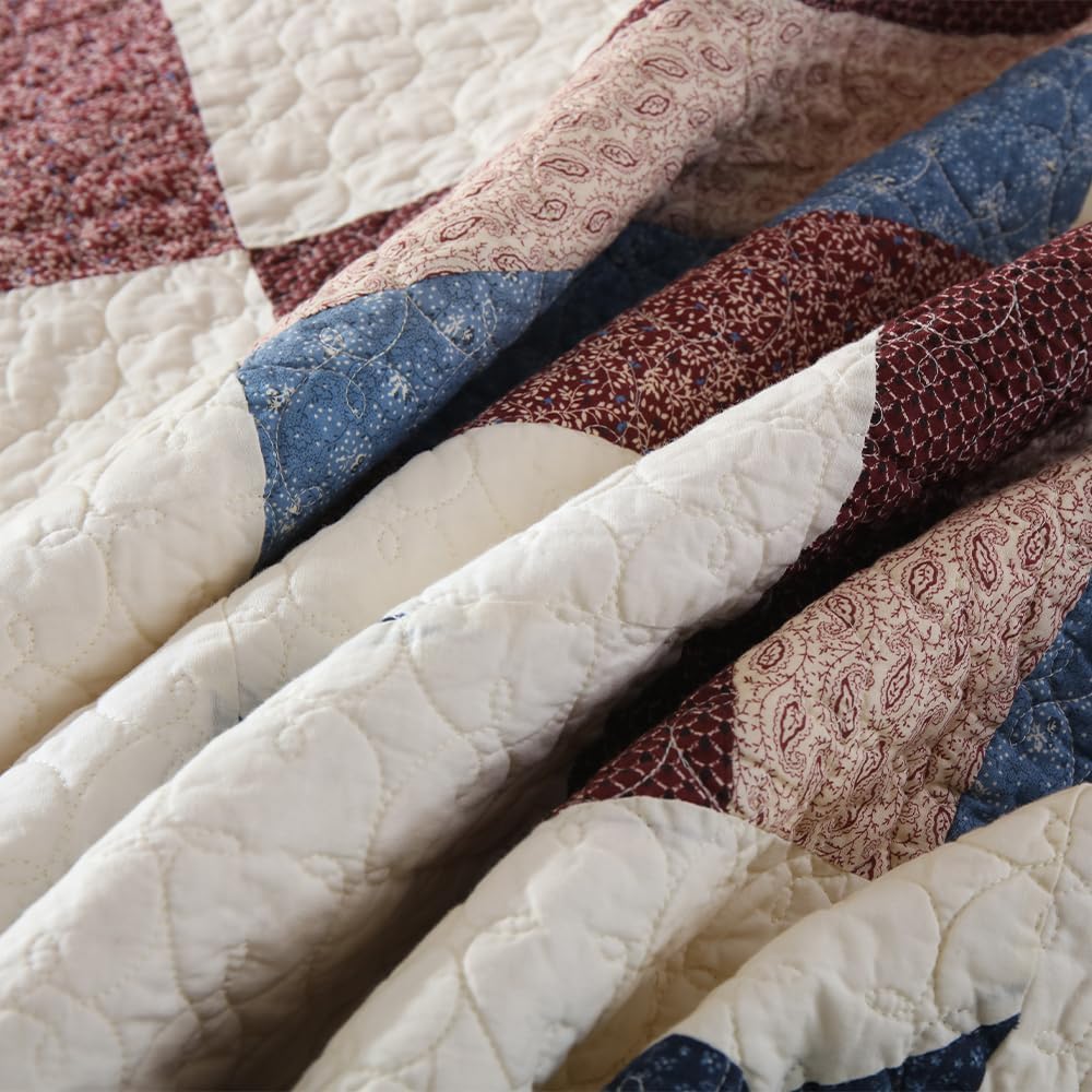 VISIMISI Cotton Reversible Quilt Set for Boys