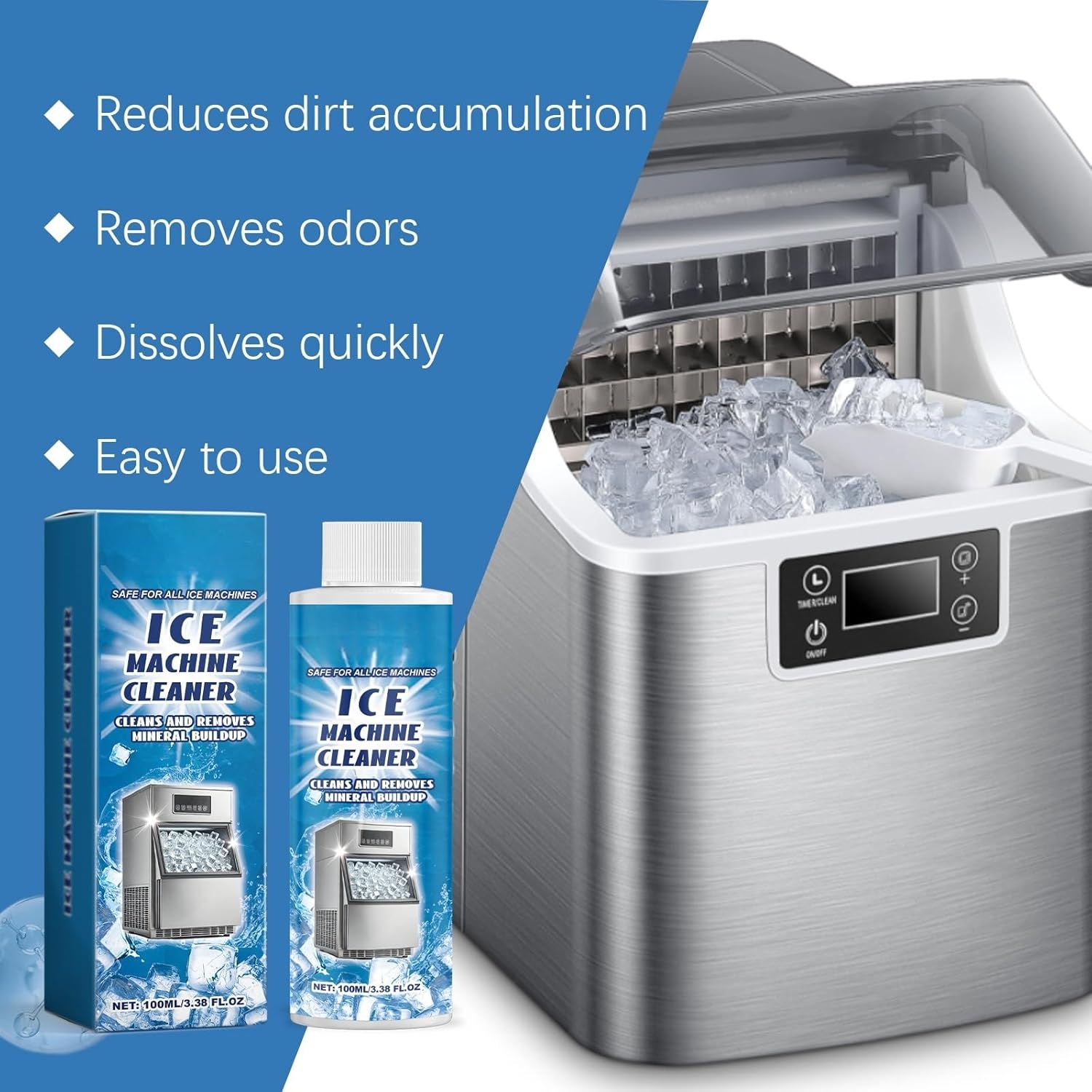 Ice Machine Cleaner 338 FL OZ Mineral Scale Remover Universal Compatibility
