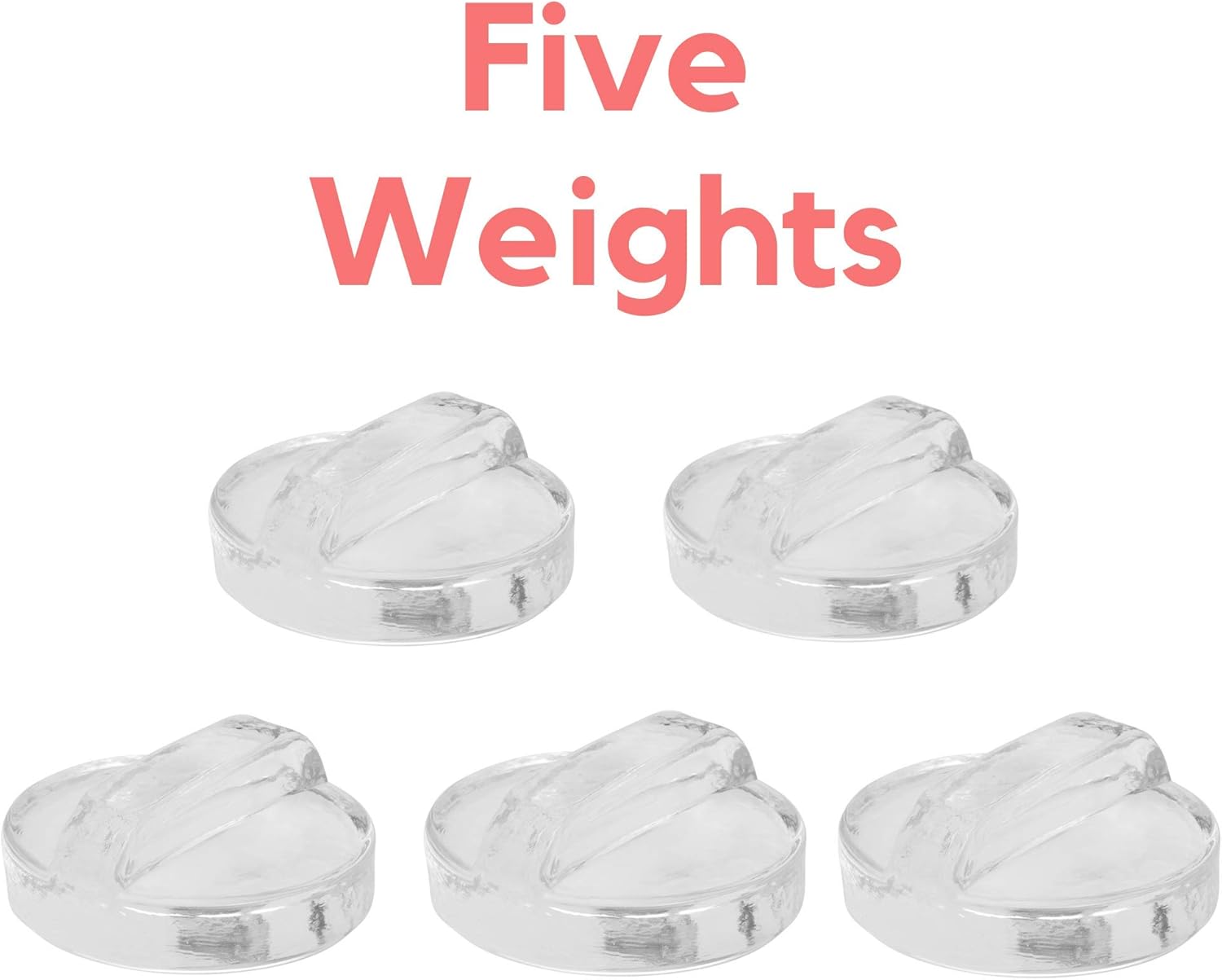 5-Pack Glass Fermentation Weights with Handles for Mason Jars