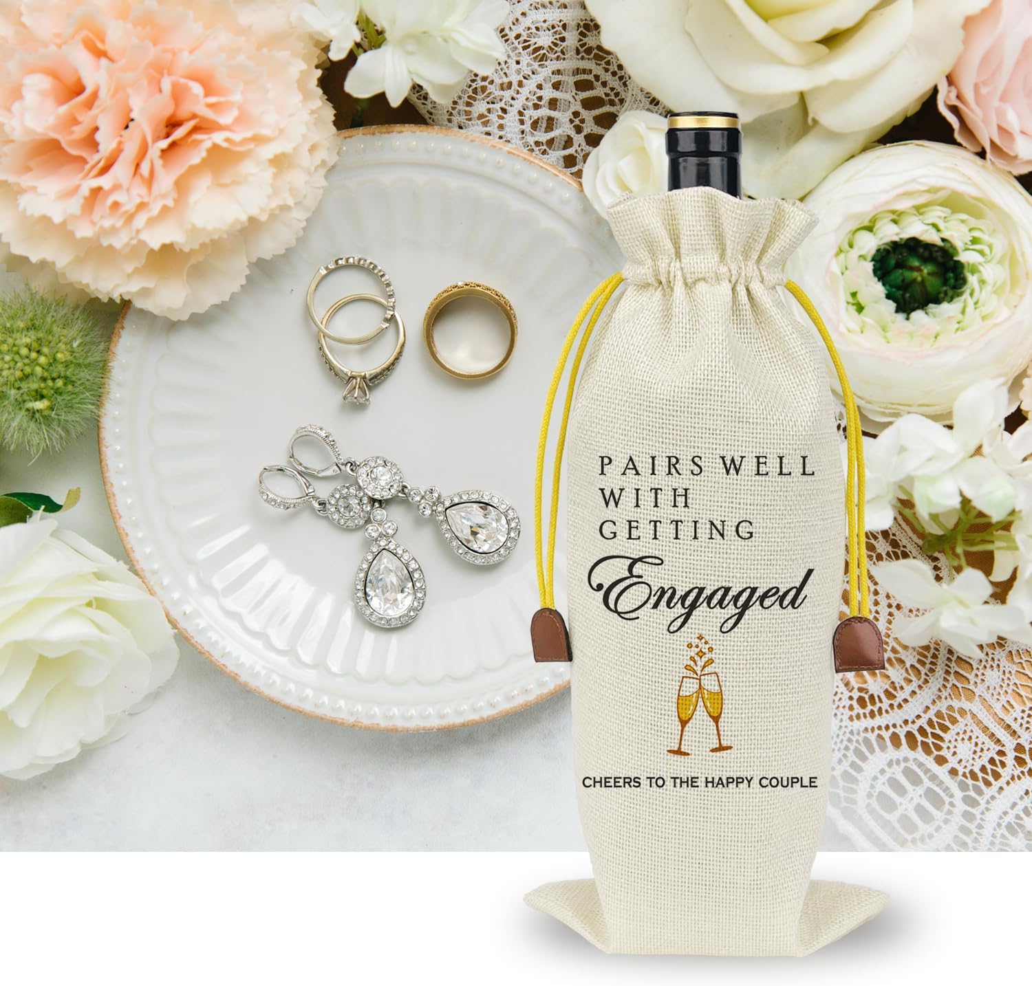 Raisingwell Wedding Wine Bag for New Couples