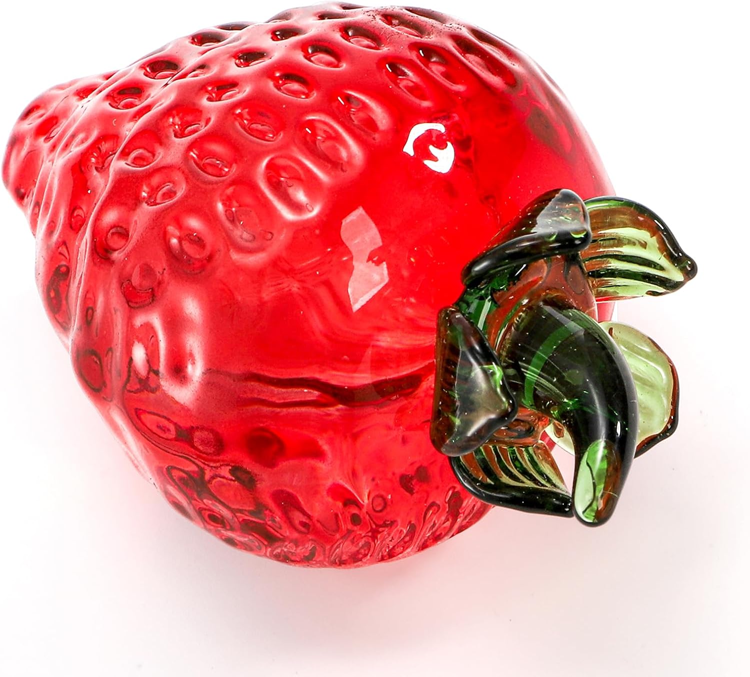 ZEAYEA 6 Pcs Crystal Glass Fruit Decor Set