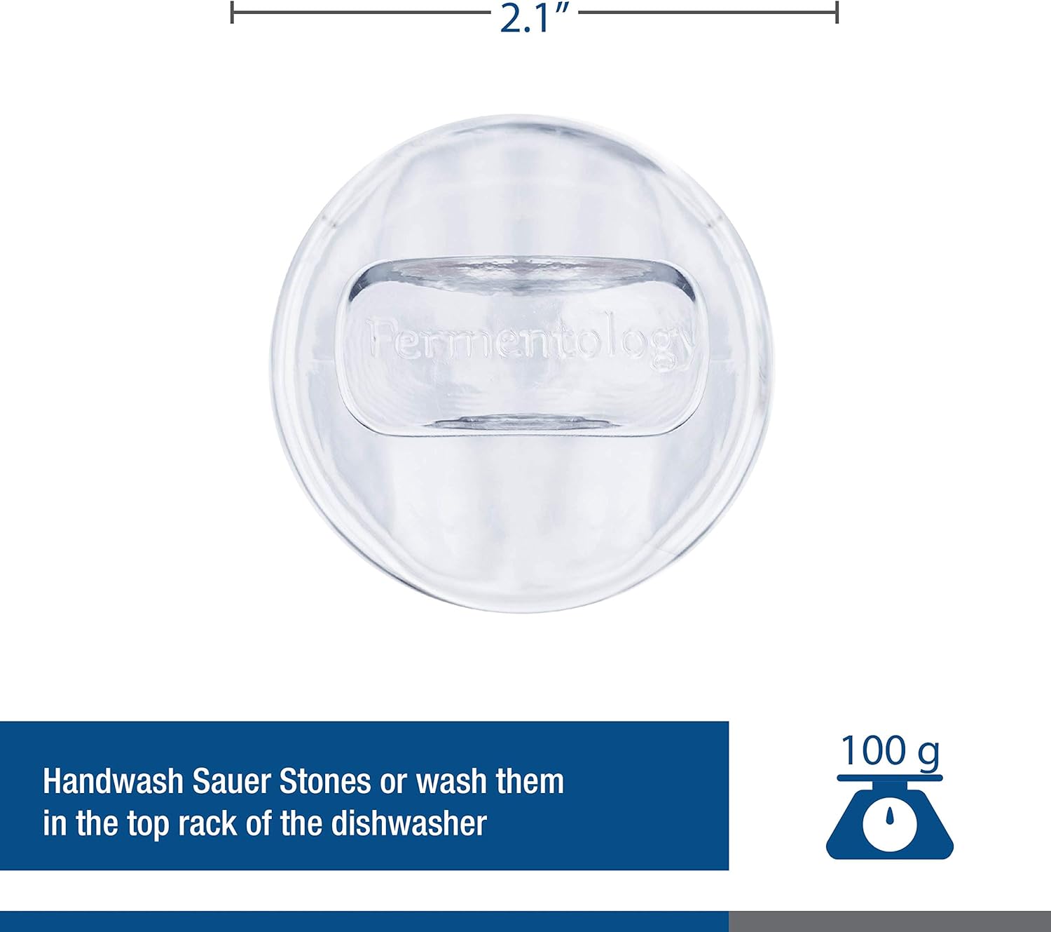 Sauer Stone Glass Weights Set of 4 for Mason Jars
