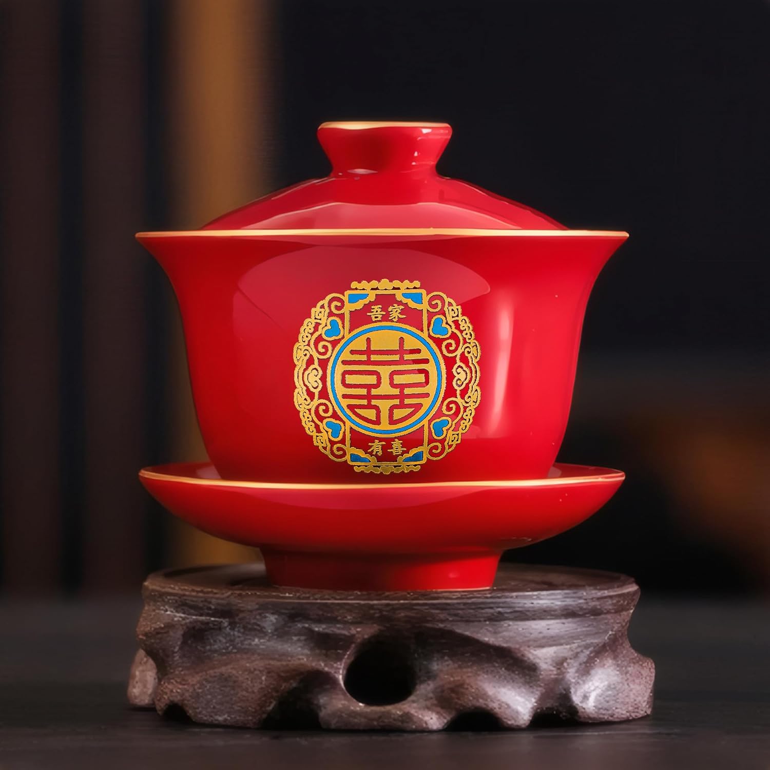 Chinese Red Tea Cup Set for Wedding and Party