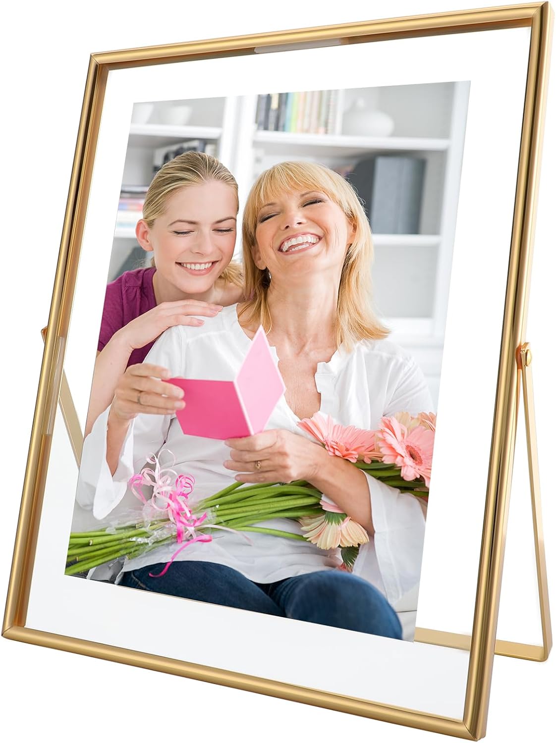 Gold Floating Frame 8x10 Inches Vertical