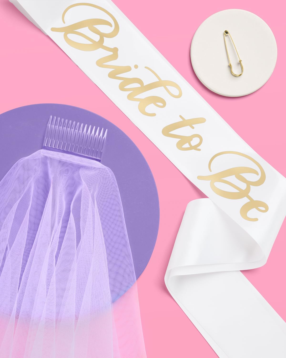 Xo Fetti Bachelorette Party Sash and Veil Kit