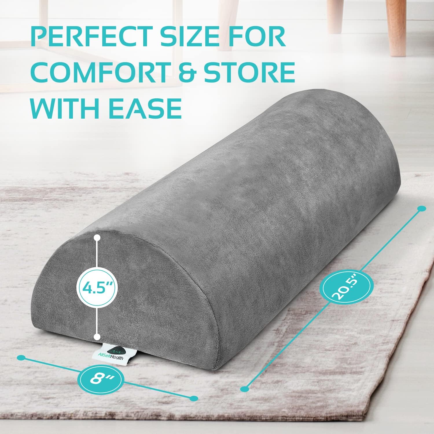 AllSett Health Knee Pillow for Back Sleepers