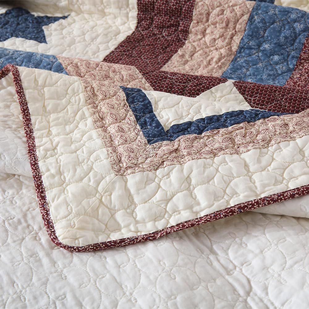 VISIMISI Cotton Reversible Quilt Set for Boys