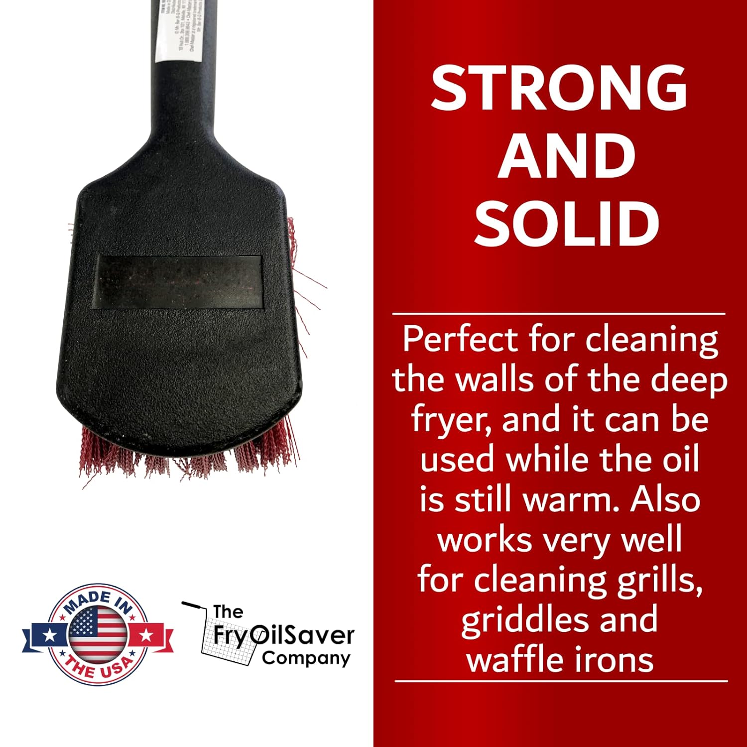 20 Inch Deep Fryer Cleaning Brush for High Heat