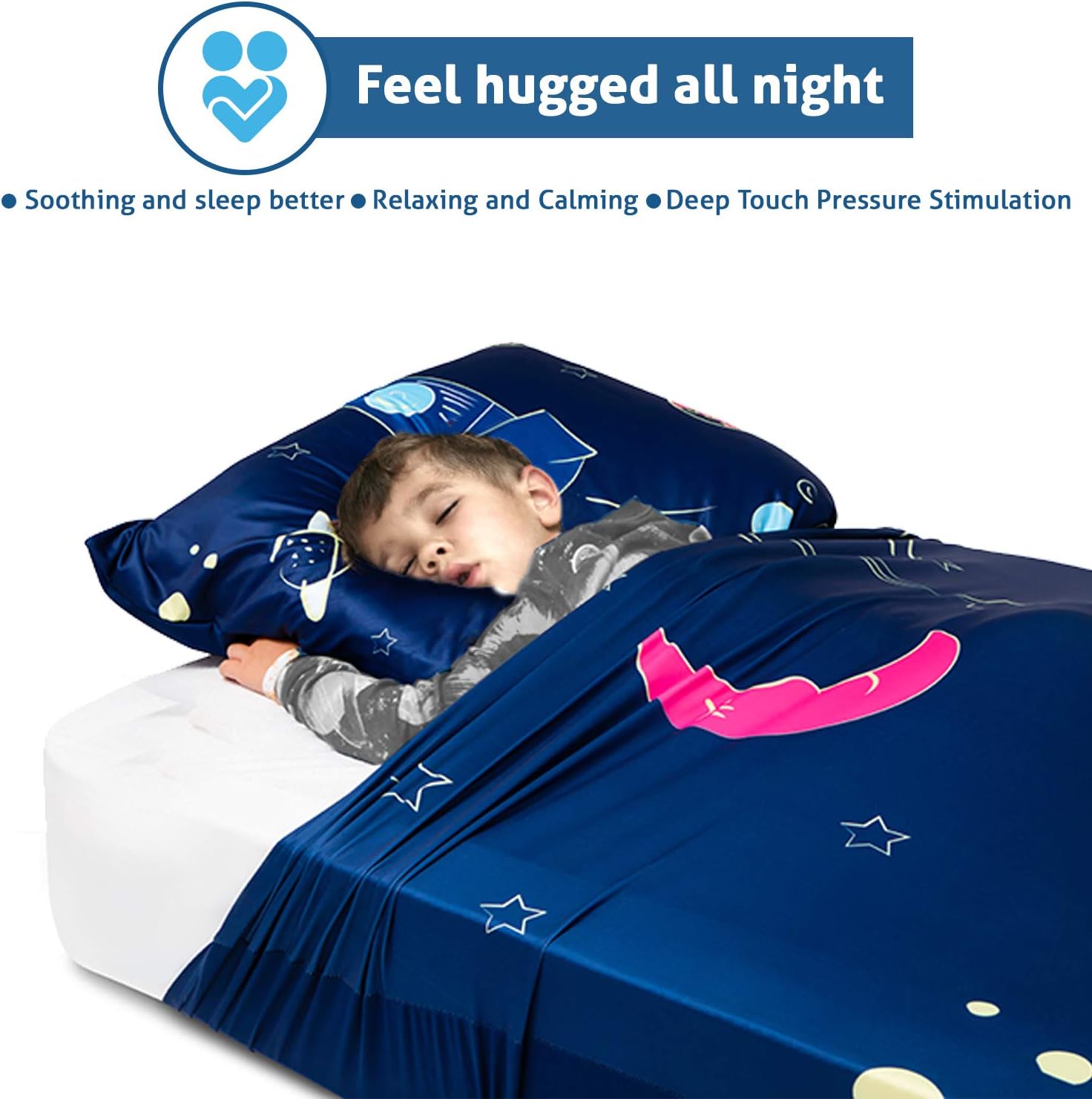Friendly Cuddle Sensory Compression Sheet for Kids