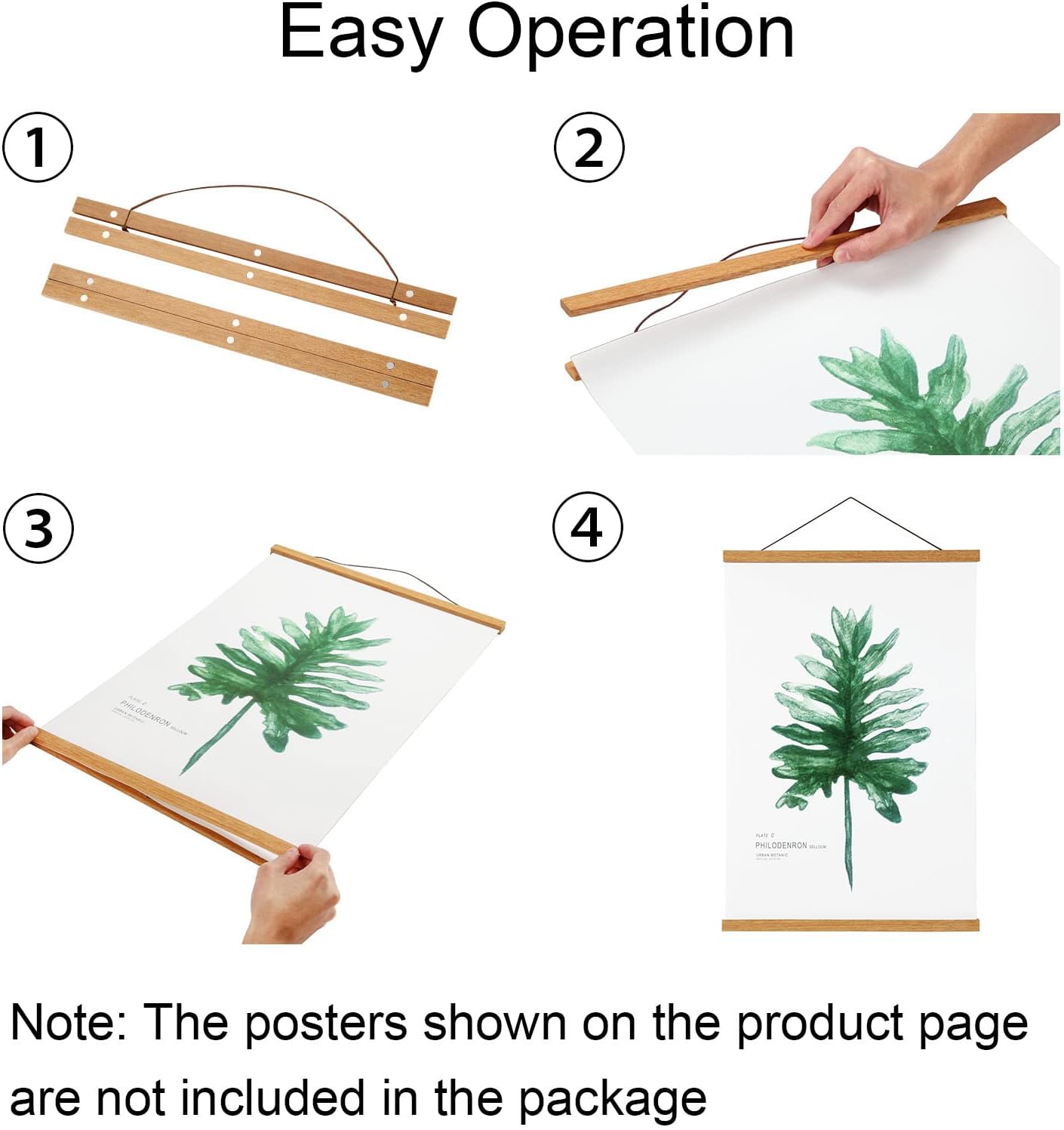 FALAMON 2 Pack Magnetic Poster Frame Hangers