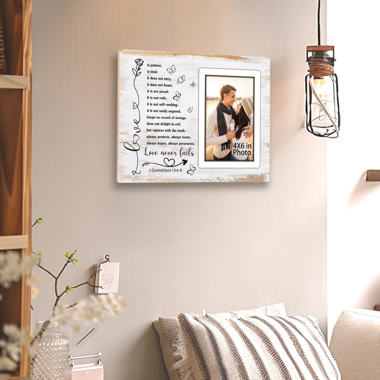 Romantic Couple Picture Frame for Wedding Anniversary