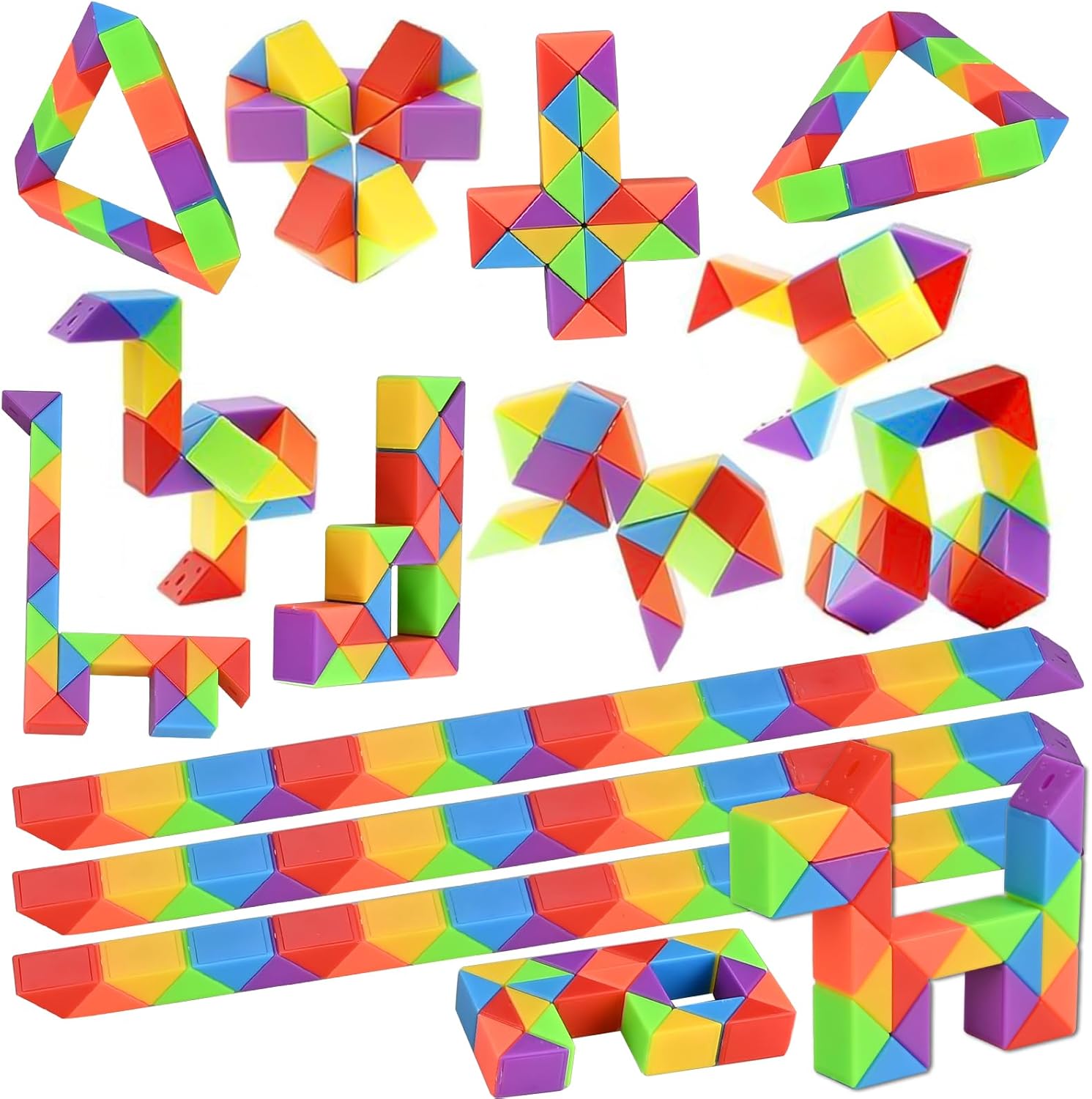 GOLDGE 24 Pack Mini Cube Puzzle Fidget Toys