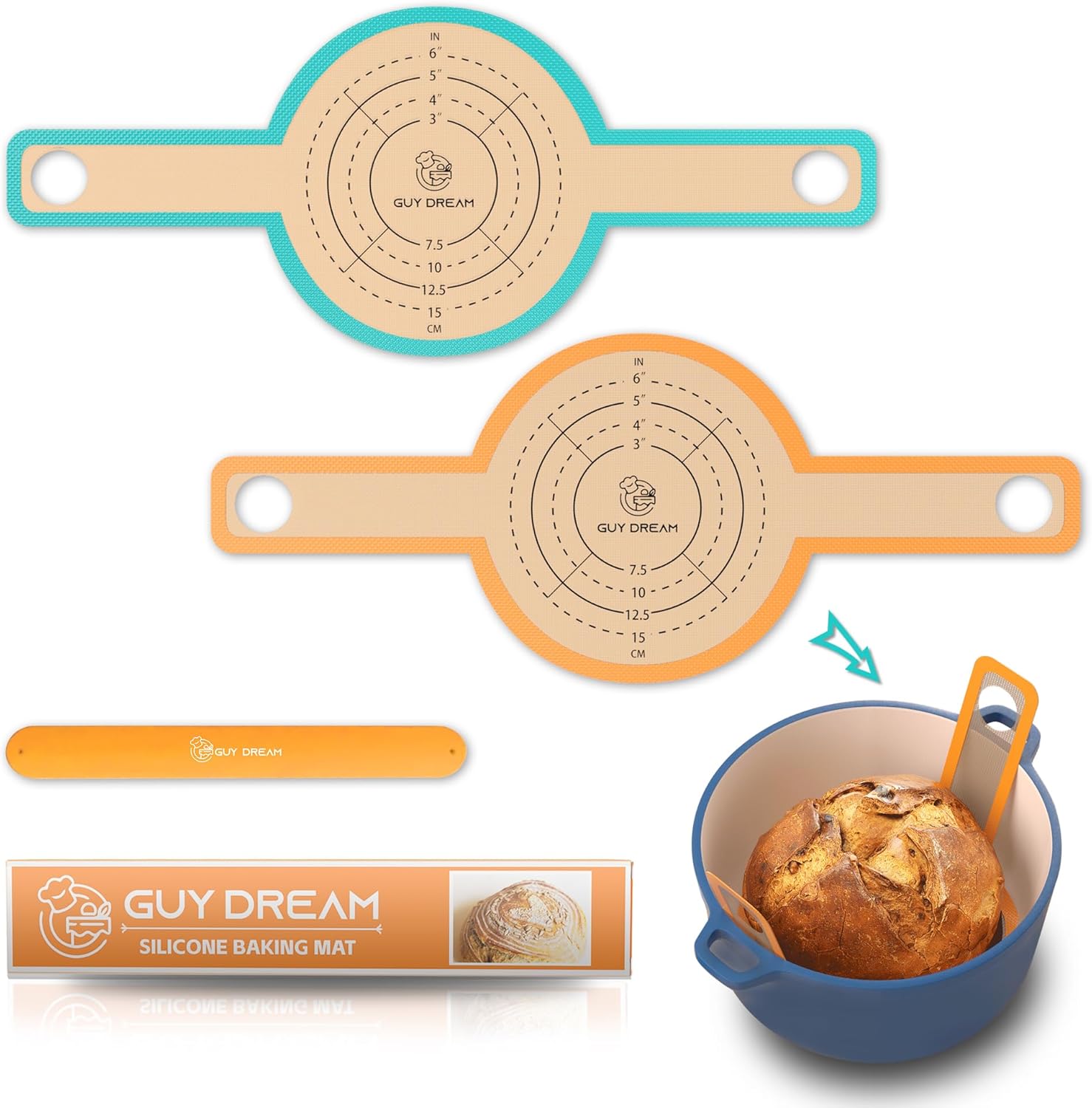 GUYDREMAT Bread Sling - 2 Pack with Storage Band
