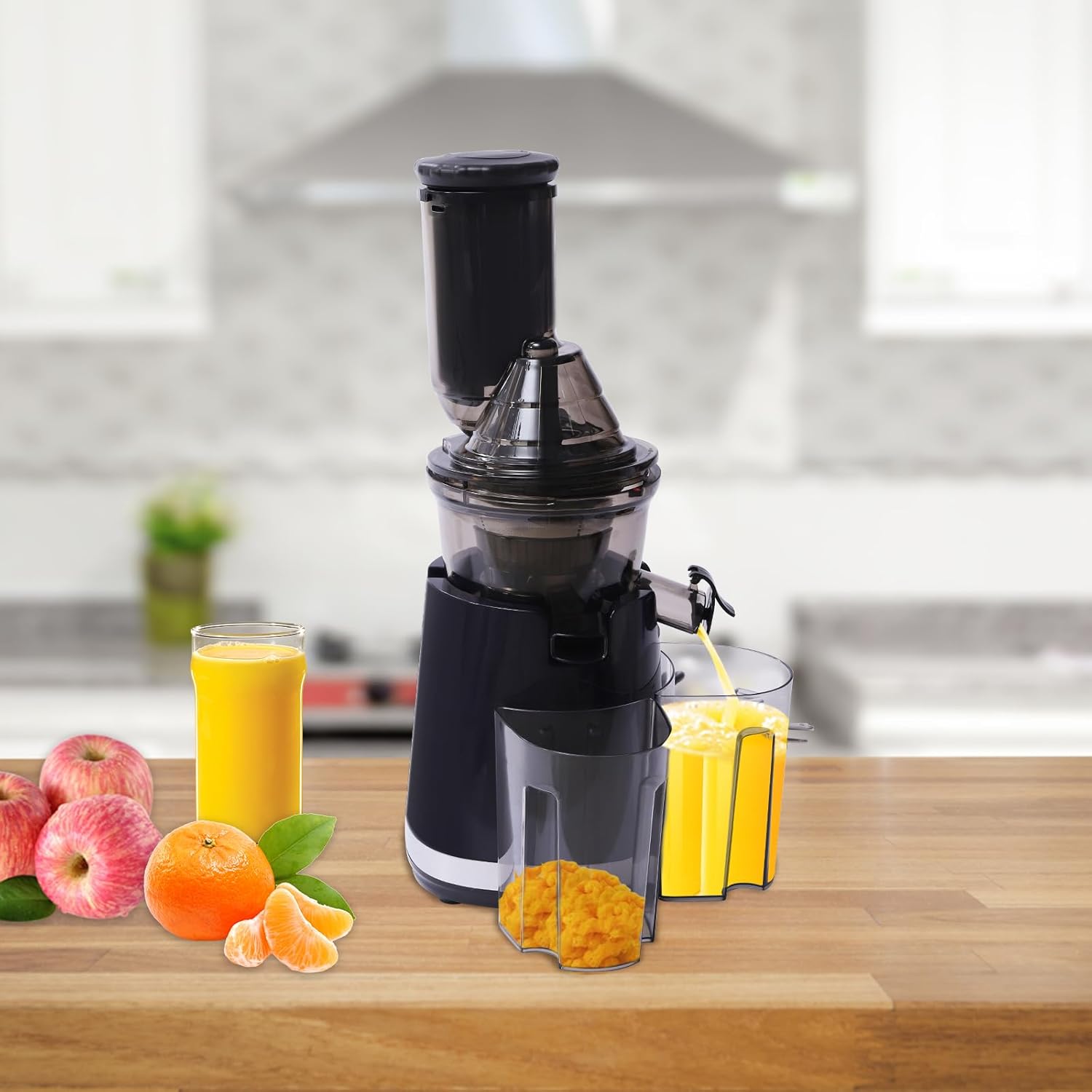 High Power Masticating Juicer with Large Feed Chute