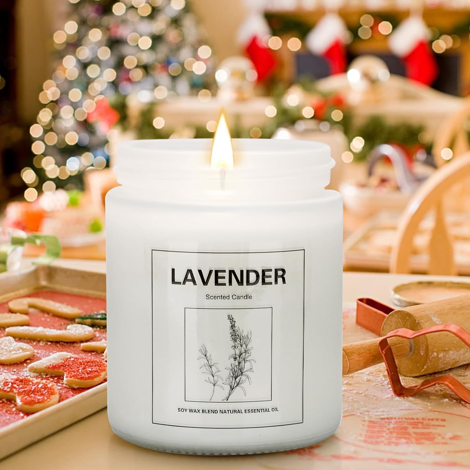THORNWOLF 4 Pack Scented Candles Lavender
