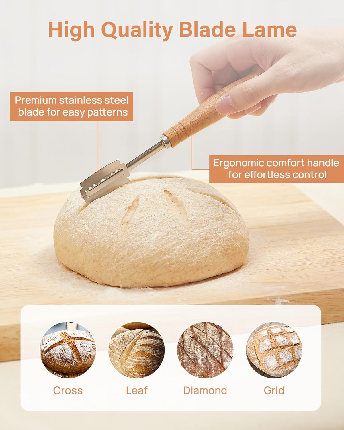 Kootek Banneton Proofing Basket Set 9 Inch