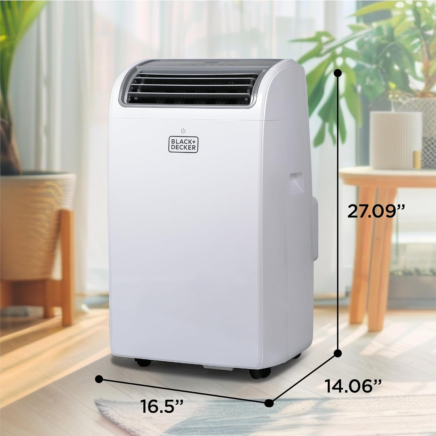 BLACKDECKER 14000 BTU Portable Air Conditioner with Window Kit and Smart Features