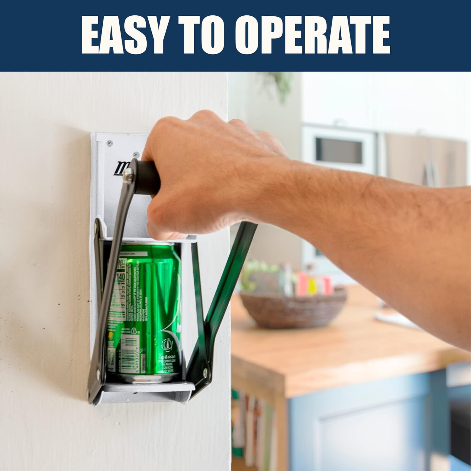 McKay 12 Oz Metal Can Crusher Wall Mounted