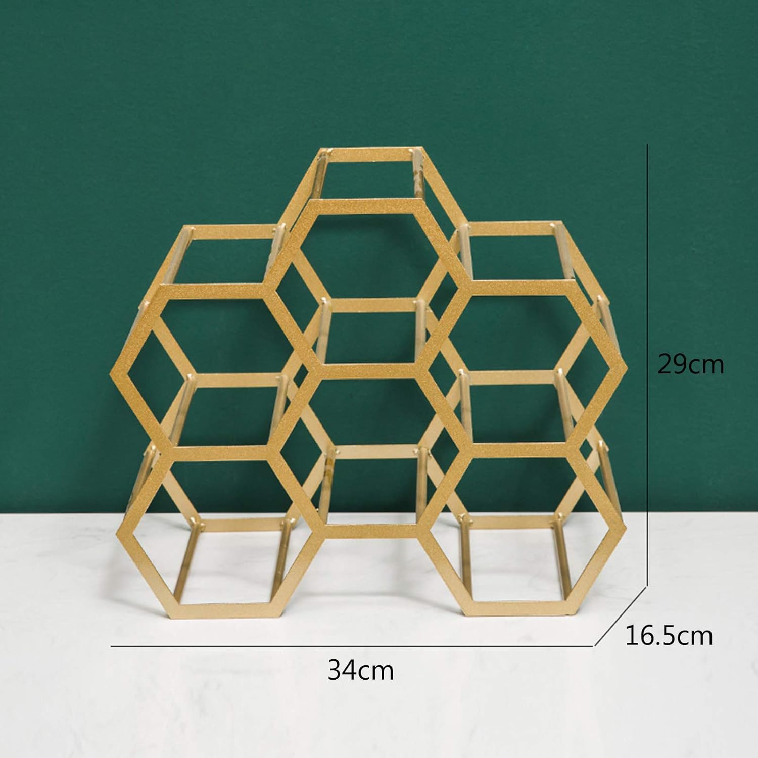 Gold Storage Wine Holder for 6 Bottles