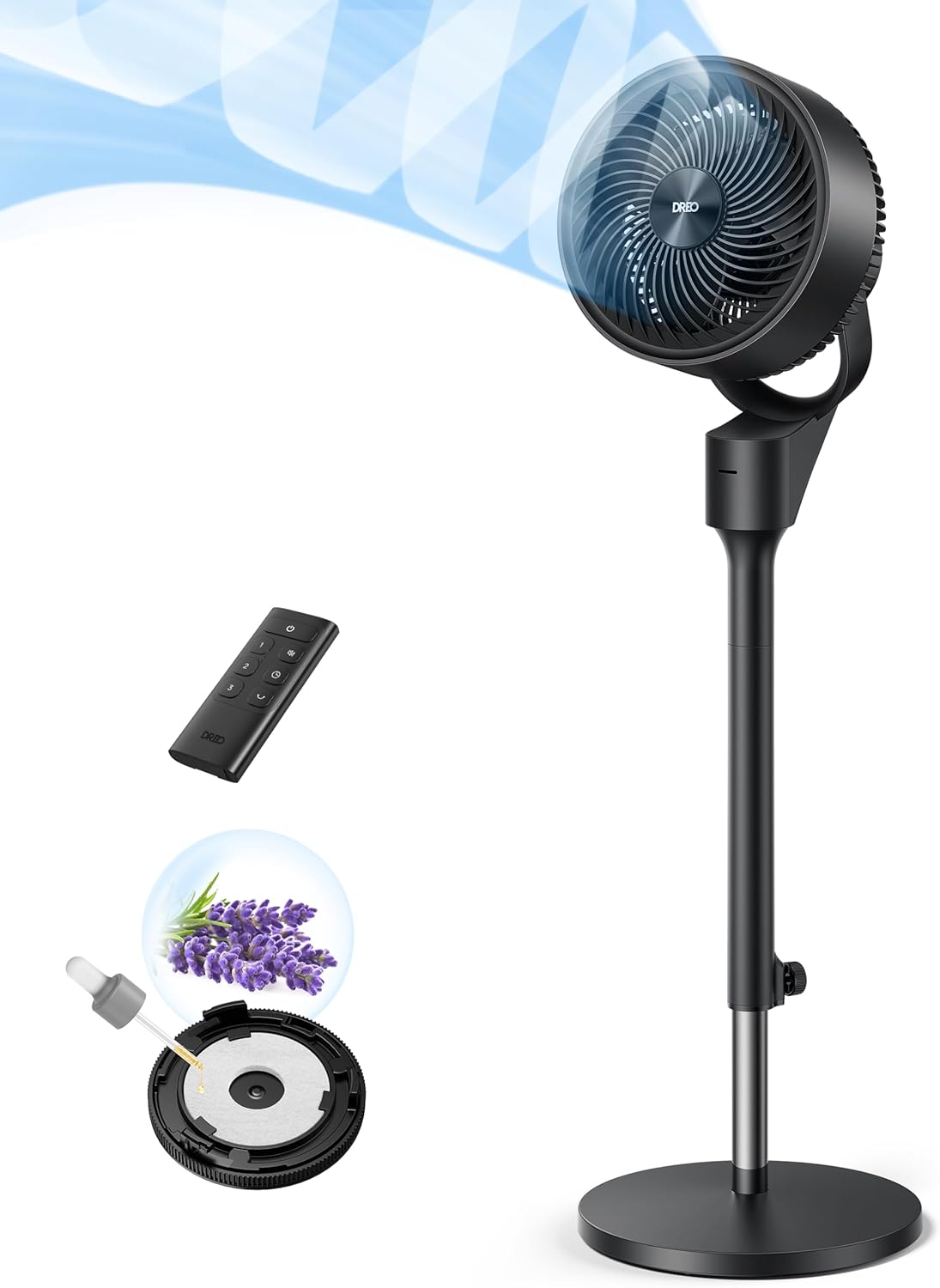 Dreo 80ft Oscillating Pedestal Fan with Remote