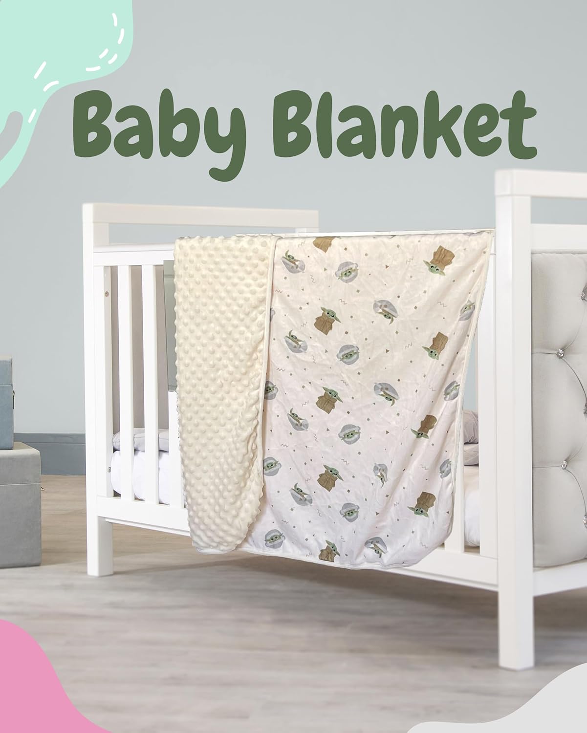 Star Wars Mandalorian Baby Unisex Plush Blanket