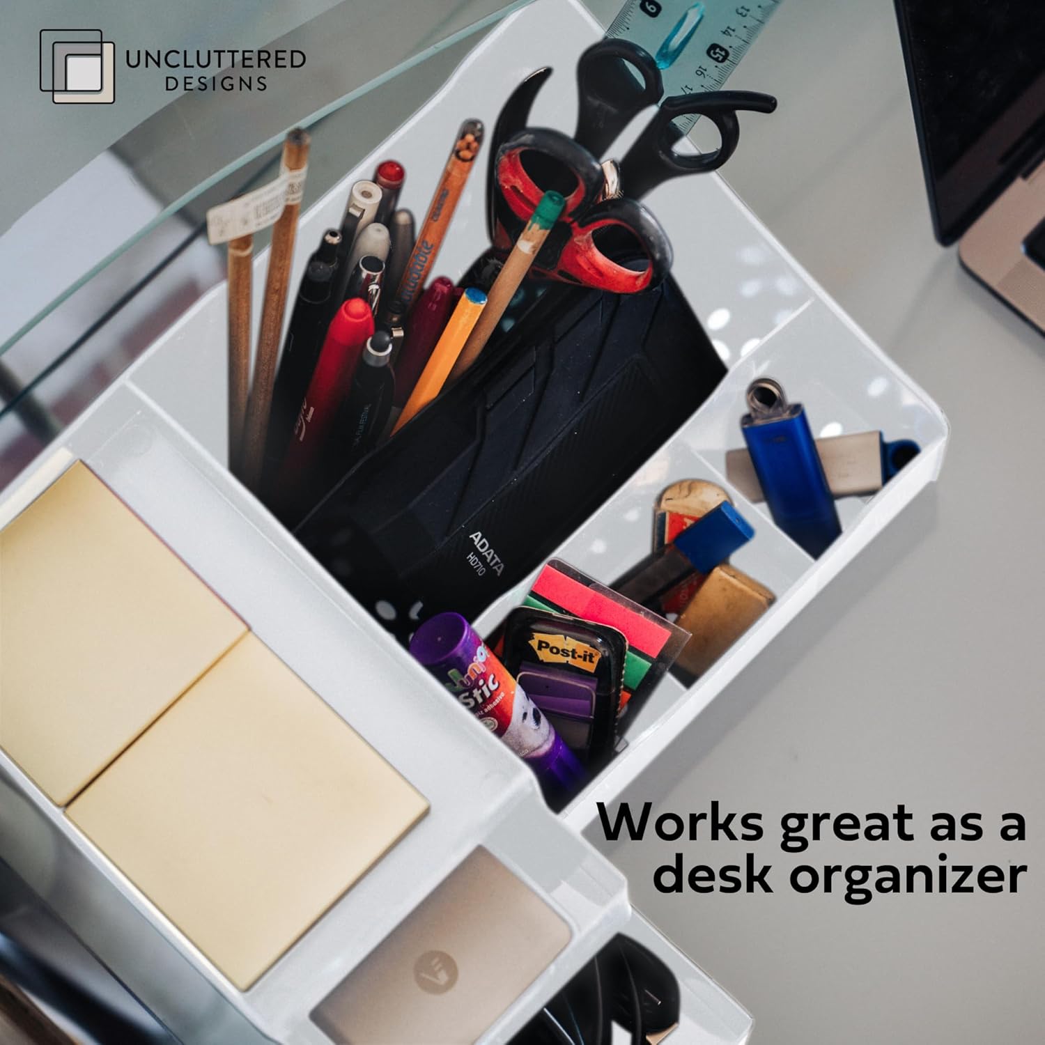 Uncluttered Designs Large Makeup Organizer for Vanity
