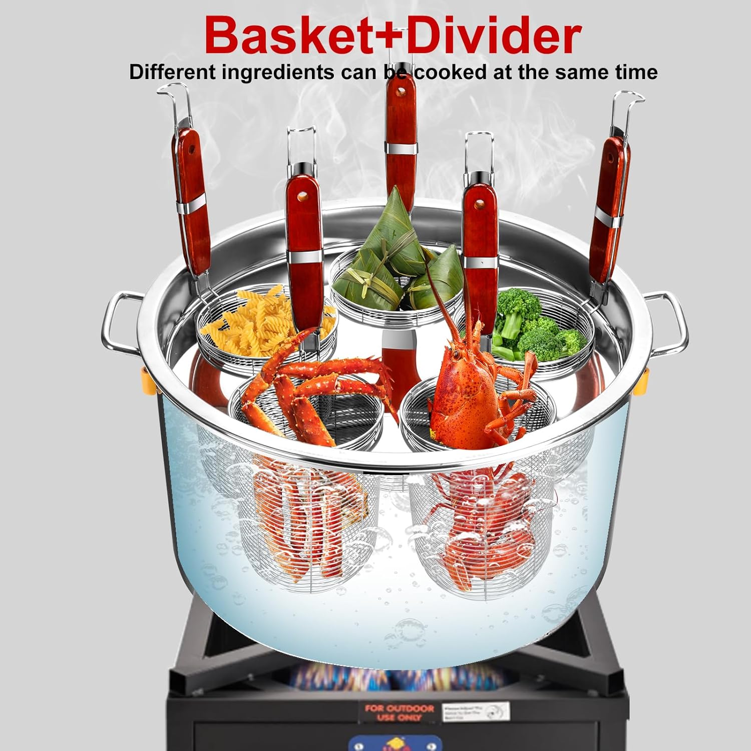 SATBIR Pasta Cooker Insert Set Stainless Steel