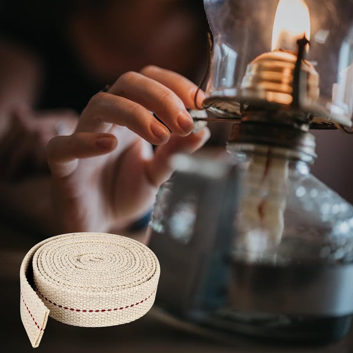1 Roll 65 Feet Oil Lamp Wick Replacement