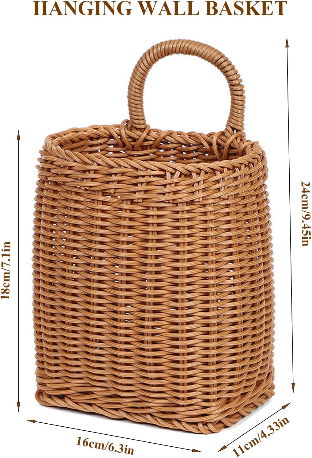 Hanging Wall Basket for Front Door and Kitchen Storage