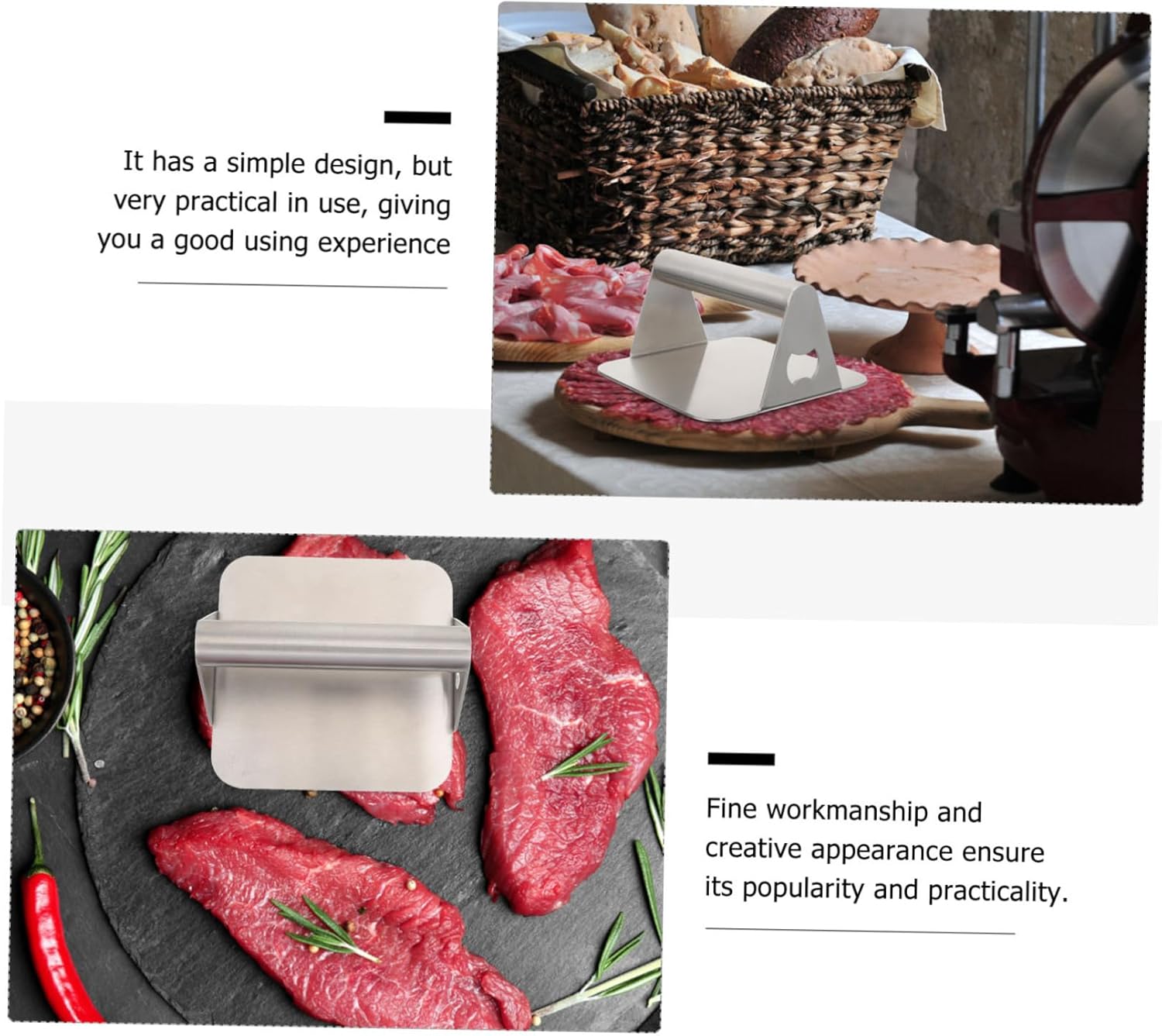 Toddmomy 1pc Stainless Steel Burger Press Kettle Opener
