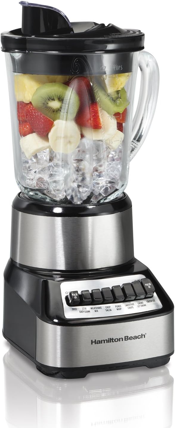 Hamilton Beach Wave Crusher Blender With 40oz Glass Jar Can Opener