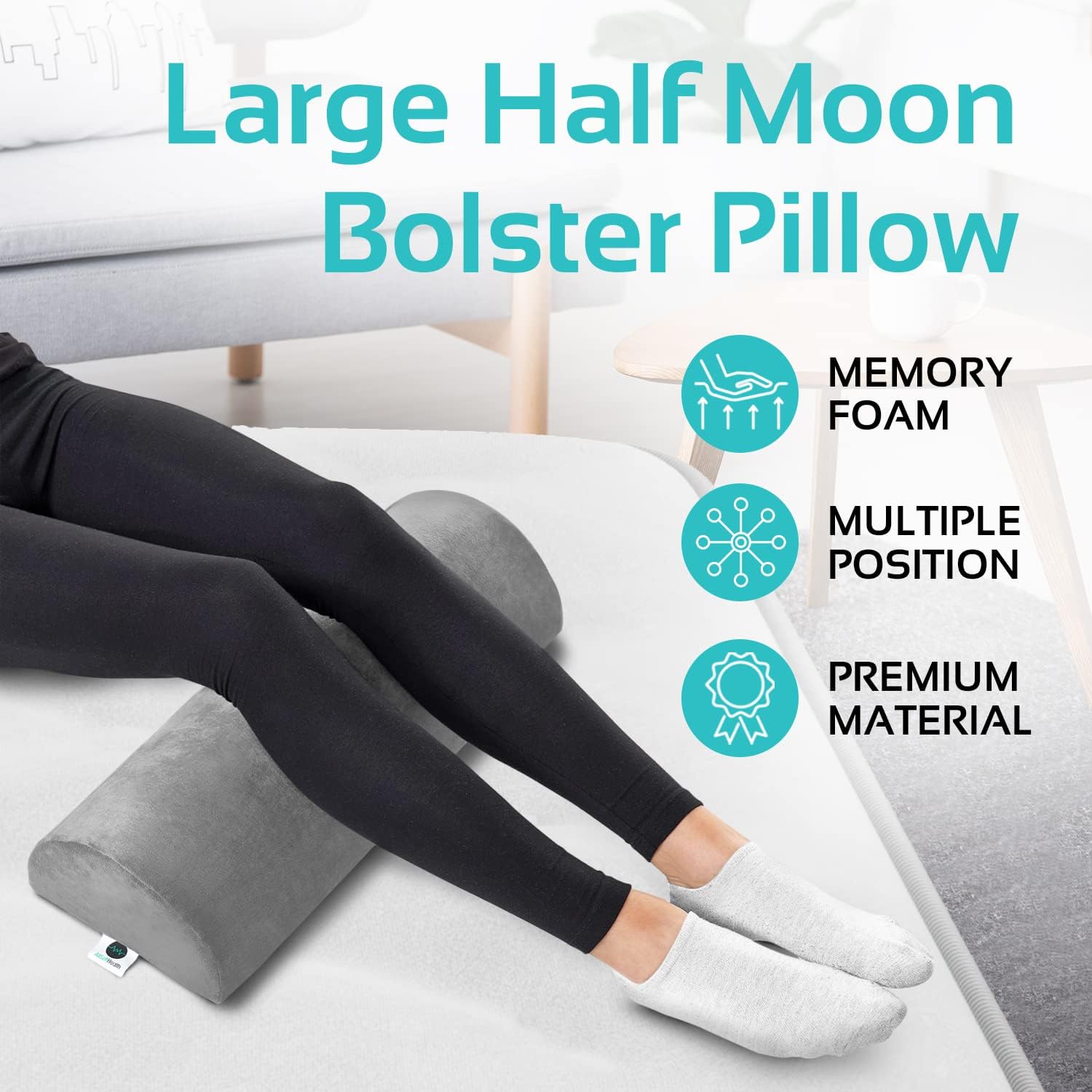 AllSett Health Knee Pillow for Back Sleepers