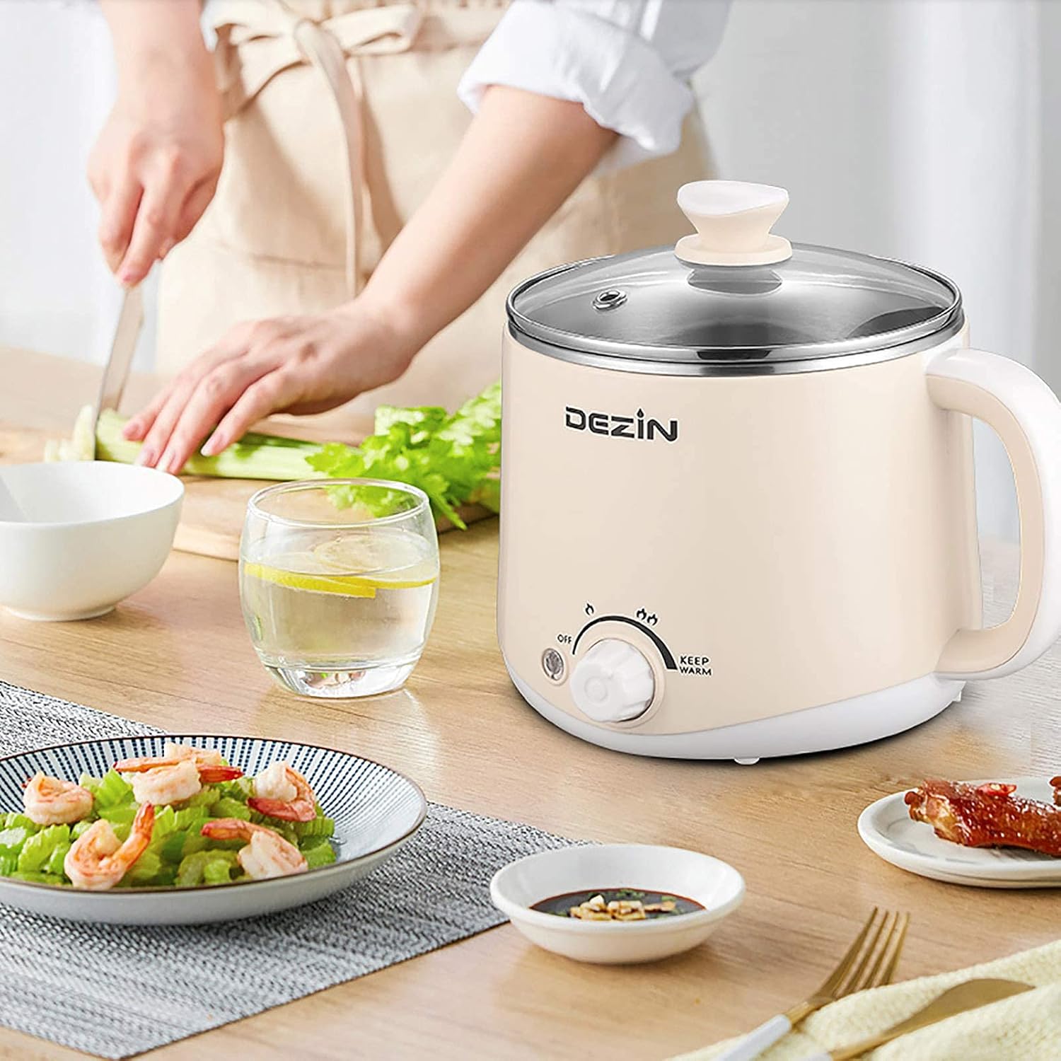 Dezin Electric Hot Pot 16L Multifunctional Cooker with Temperature Control
