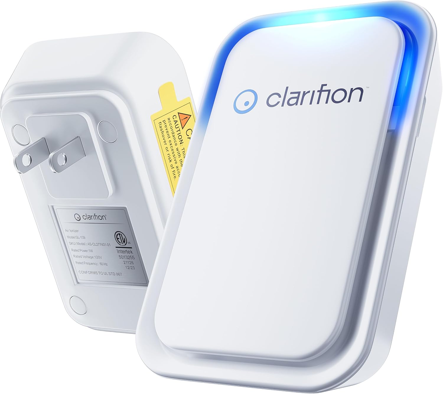 Clarifion Air Ionizer - Filterless Quiet Portable