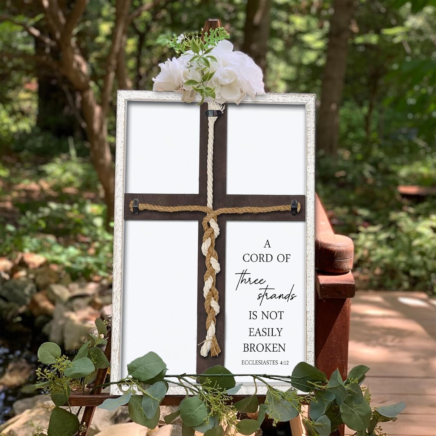 Surfapans Three Strand Wedding Unity Sign with Bible Verse
