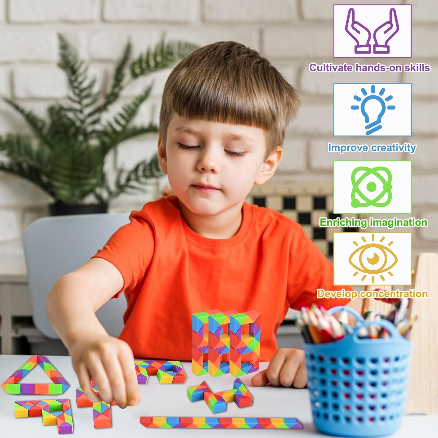GOLDGE 24 Pack Mini Cube Puzzle Fidget Toys
